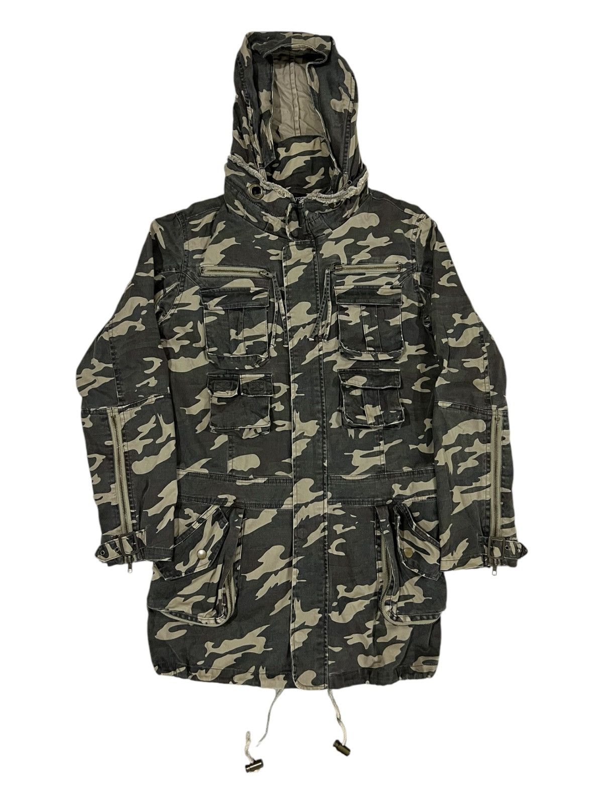 If Six Was Nine × Le Grande Bleu (L.G.B.) Y2K Fazbee 🇯🇵 Multi Pocket Tactical Parachute Bono Jacket Size US S / EU 44-46 / 1 - 2 Thumbnail