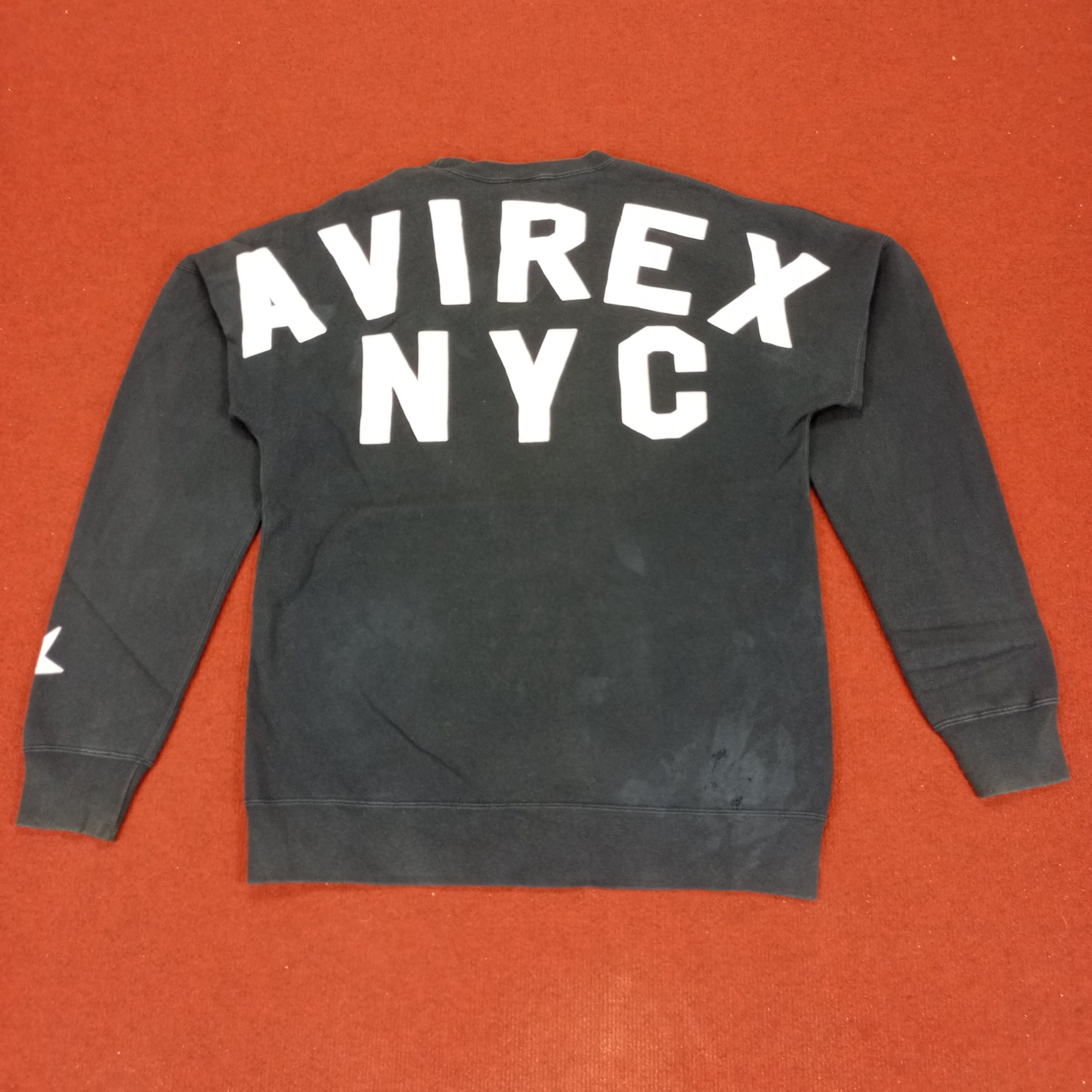 Avirex × Vintage Avirex NYC Spellout Design Sweatshirt Size US M / EU 48-50 / 2 - 1 Thumbnail