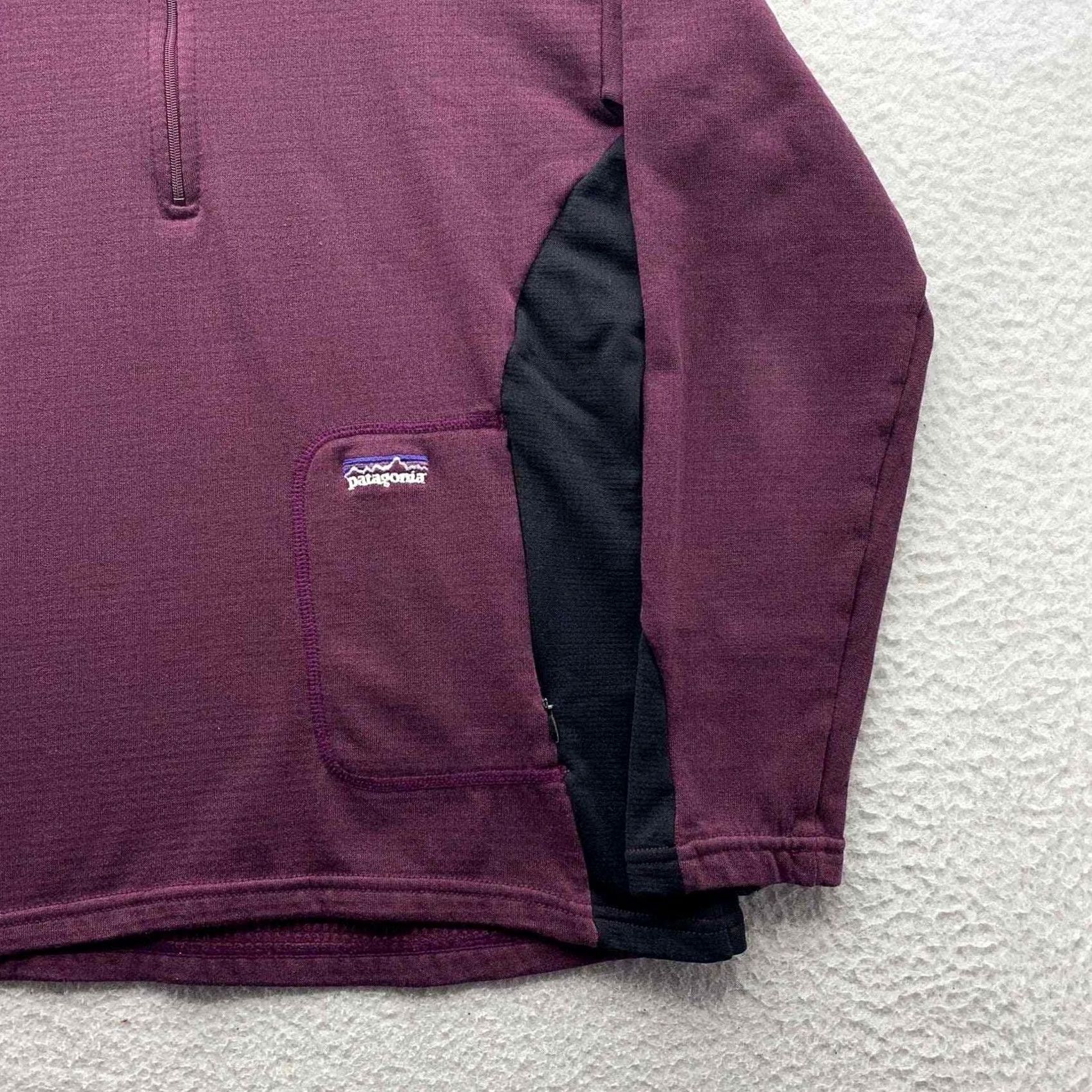 Patagonia VINTAGE Patagonia R1 Jacket Womens Small Base Layer Thermal Purple Hiking USA Size S / US 4 / IT 40 - 3 Thumbnail