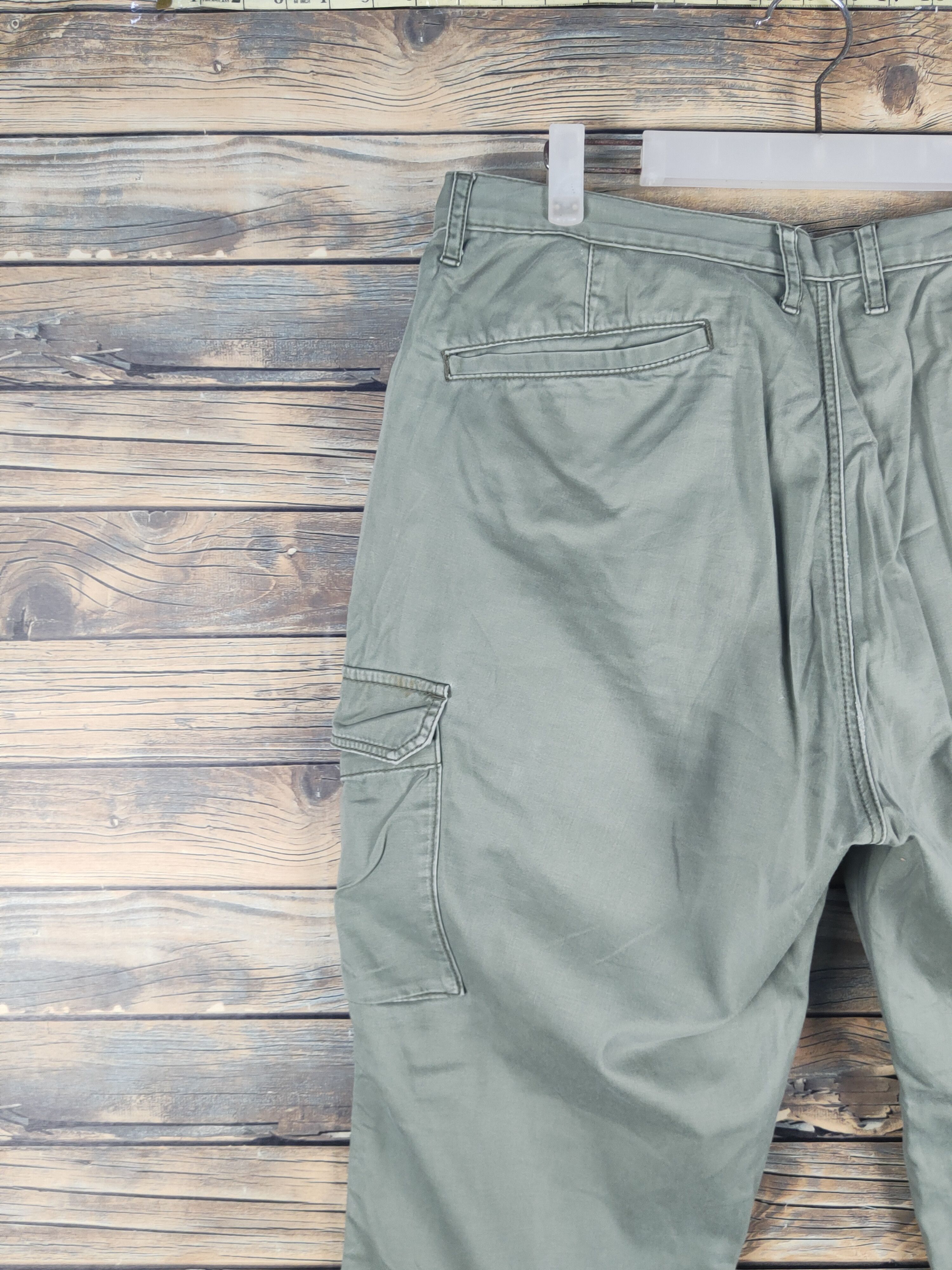 Japanese Brand DL Japanese Brand Green Multipocket Cargo Pants #1573 Size US 35 - 8 Thumbnail