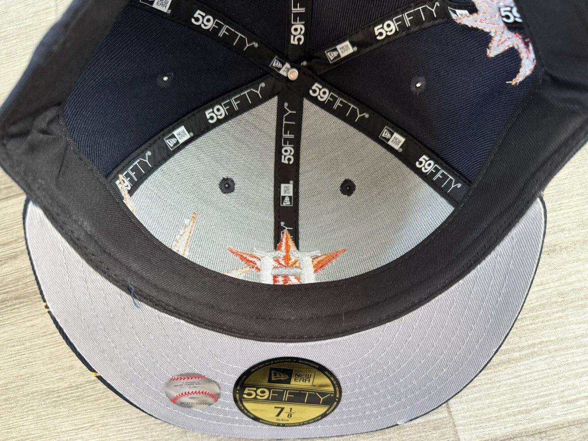 New Era Houston Astros New Era Solar Stars Black Grey Fitted 7 3/8 Size ONE SIZE - 9 Thumbnail