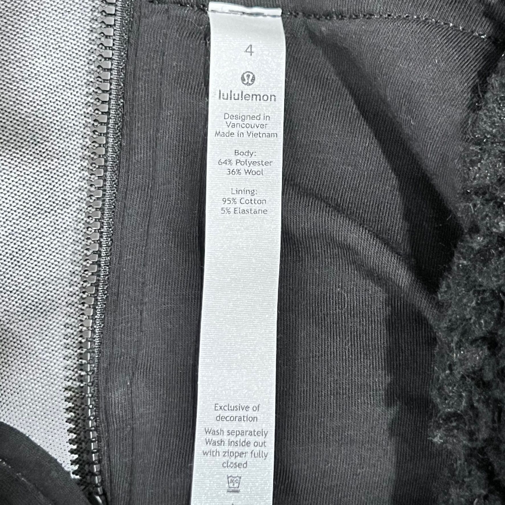 Lululemon Lululemon Wool Whenever Crew Sherpa Sweater Quarter Zip Back Size S / US 4 / IT 40 - 6 Thumbnail