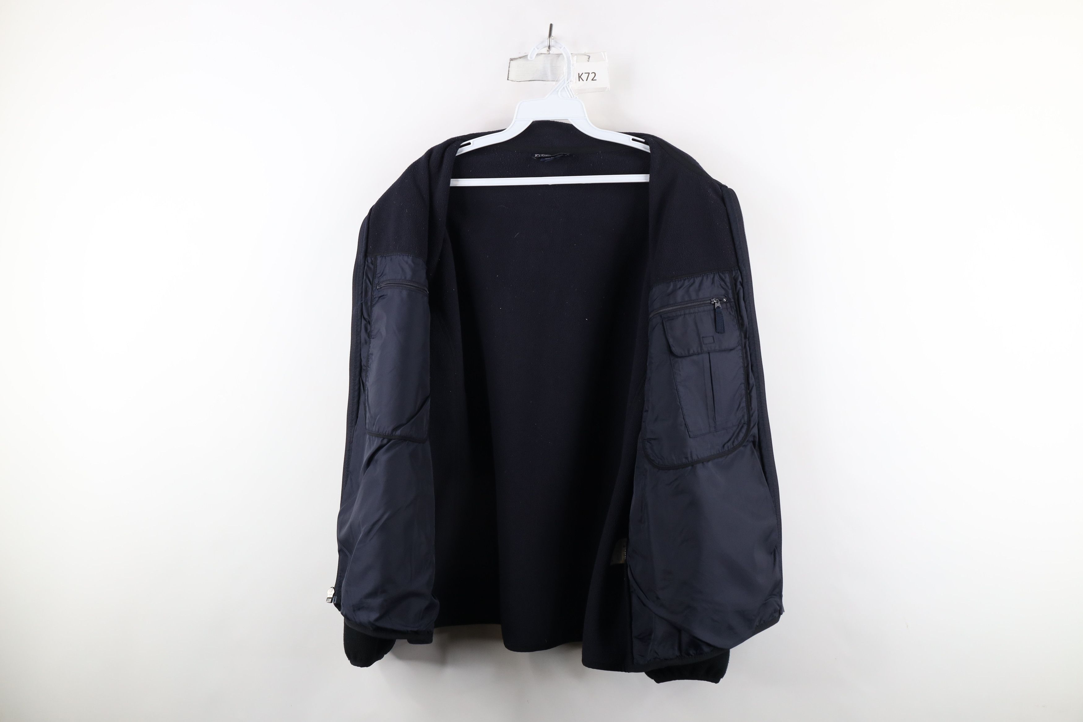 Lands' End × Vintage Vintage 90s Lands End Fleece Full Zip Jacket Black Size XL / US 12-14 / IT 48-50 - 7 Thumbnail