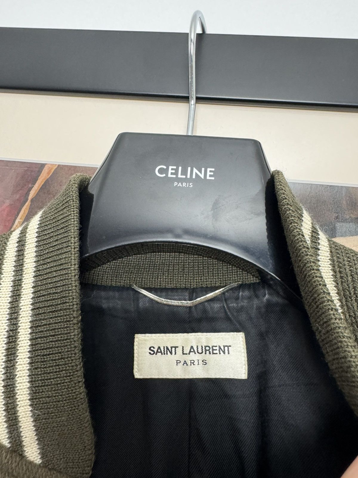 Saint Laurent Paris SLP Saint Laurent Paris olive hedi slimane teddy jacket Size US L / EU 52-54 / 3 - 7 Thumbnail
