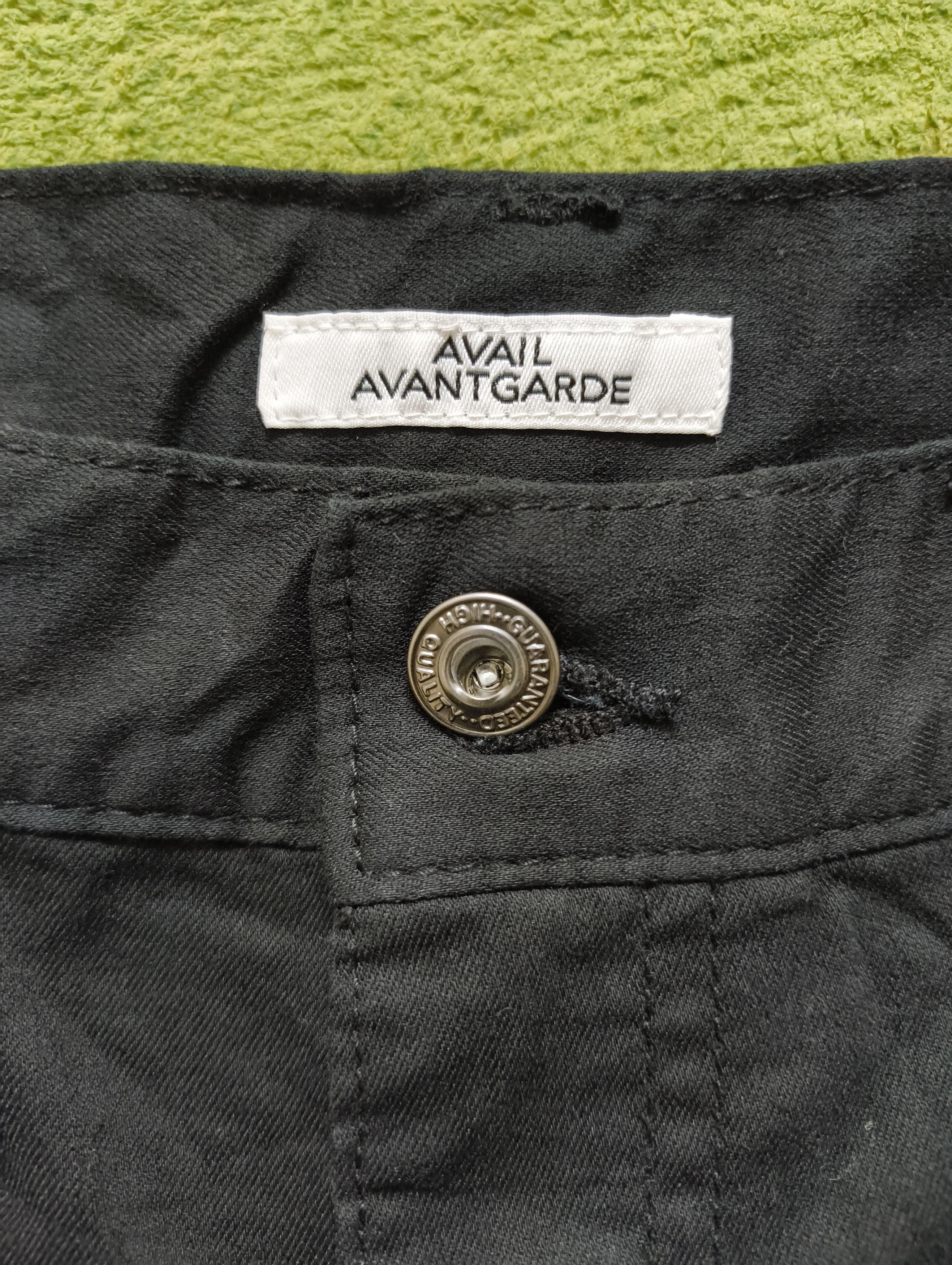 Japanese Brand AVAIL AVANT GARDE JEANS BLACK SKINNY FIT Size US 33 - 5 Thumbnail