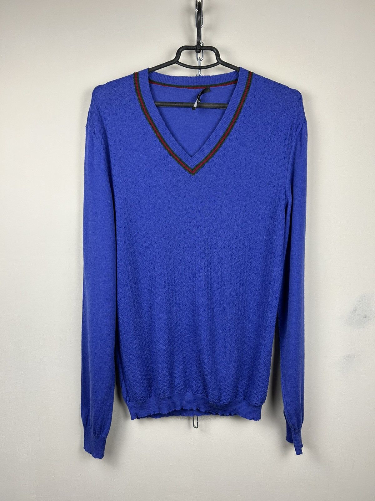 Gucci Vintage Gucci Sweater V neck Size US XL / EU 56 / 4 - 1 Thumbnail