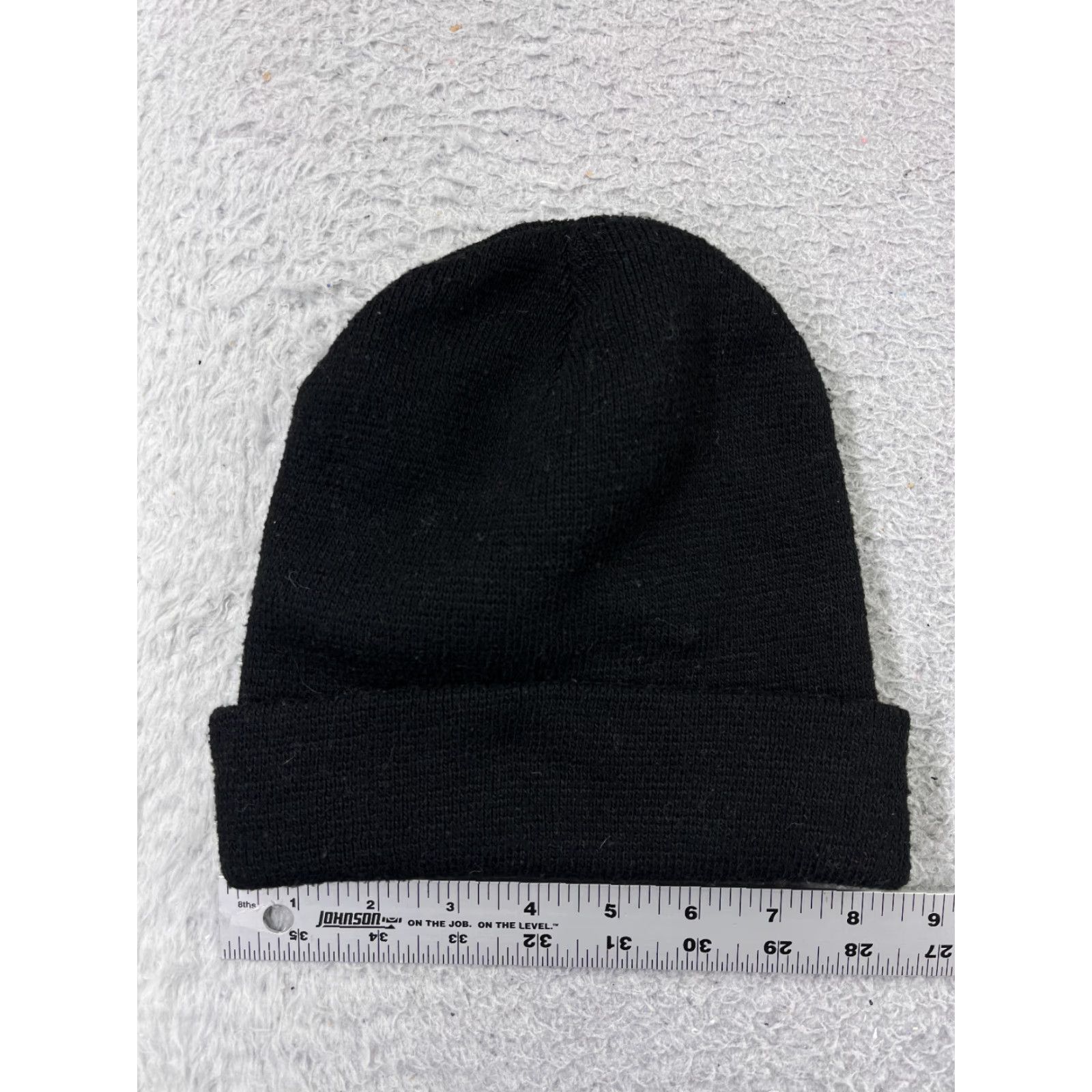 Vintage Beanie Toque Adult One Size Black Knit Acrylic Snow Ski Surf Beach Skate Size ONE SIZE - 2 Thumbnail