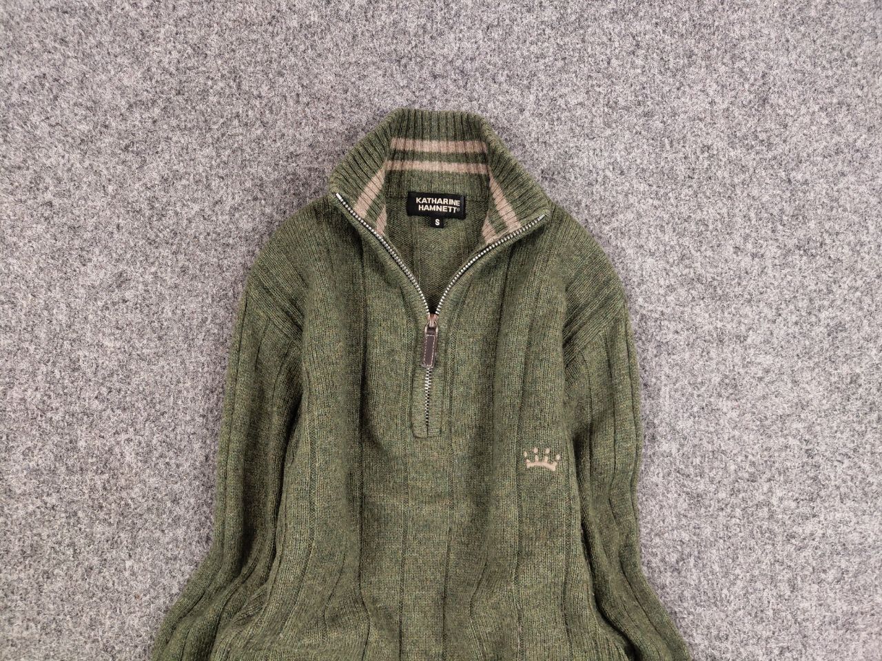 Katharine Hamnett London Vintage Katharine Hamnett Design Light Zip Wool Sweater Size US S / EU 44-46 / 1 - 8 Thumbnail
