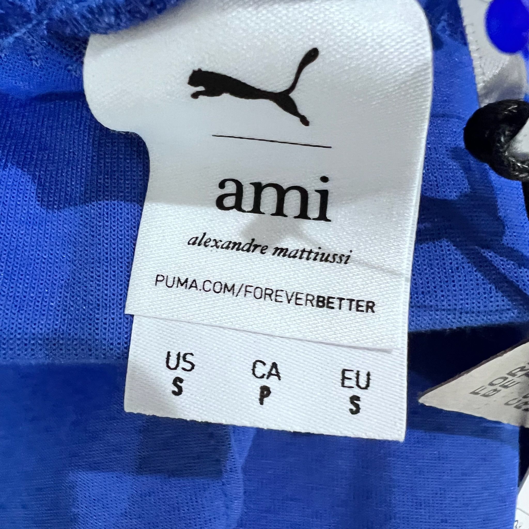 AMI AMI X Puma Dazzling Blue Black Heart Logo Shorts Size US 28 / EU 44 - 6 Thumbnail
