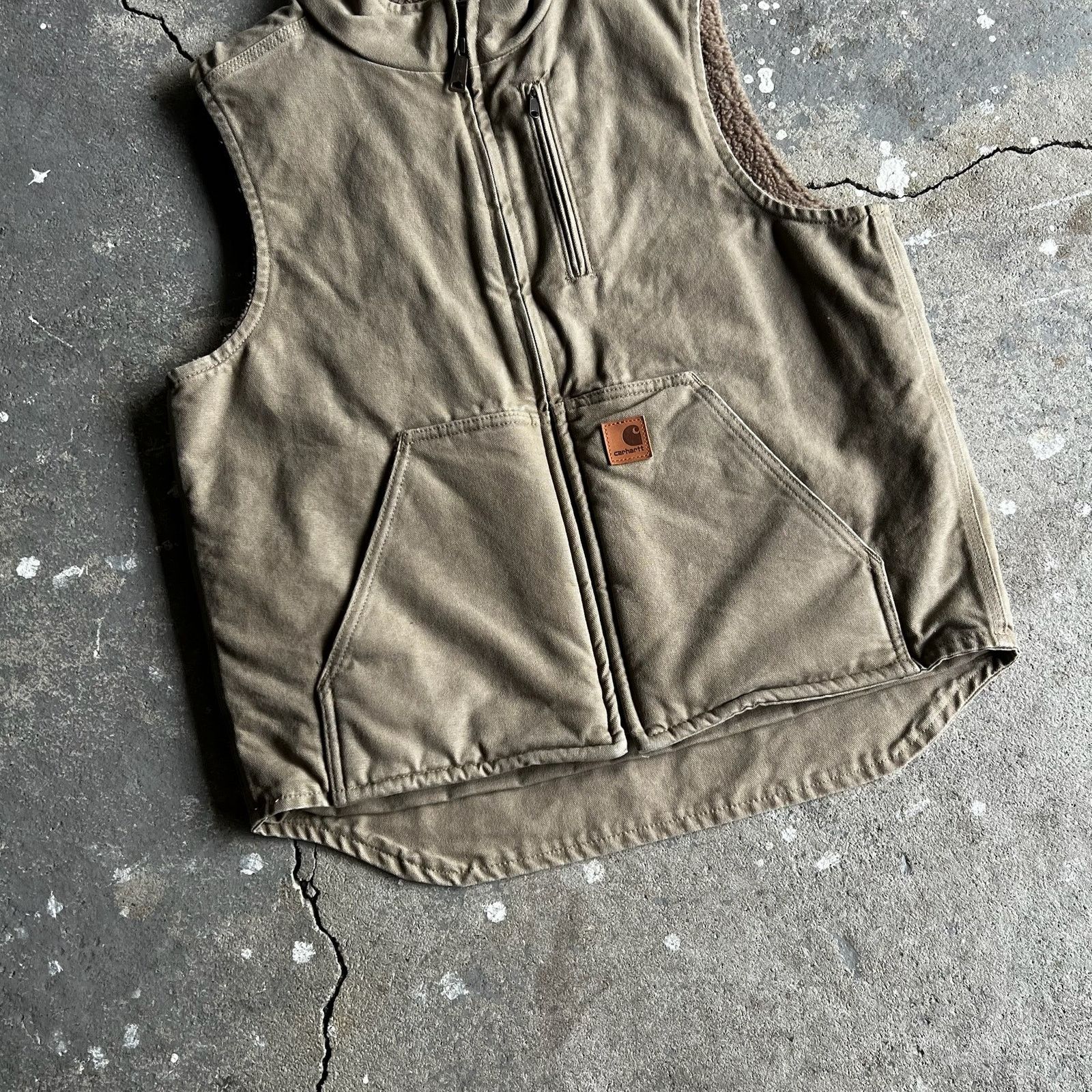 Carhartt × Vintage Carhartt V33 light brown work wear vest Size US M / EU 48-50 / 2 - 3 Thumbnail