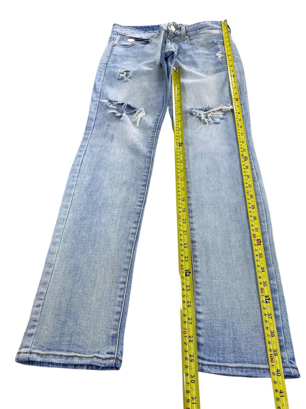 Guess Guess Acid Light Wash Style Ripped Jeans Size US 30 / EU 46 - 8 Thumbnail