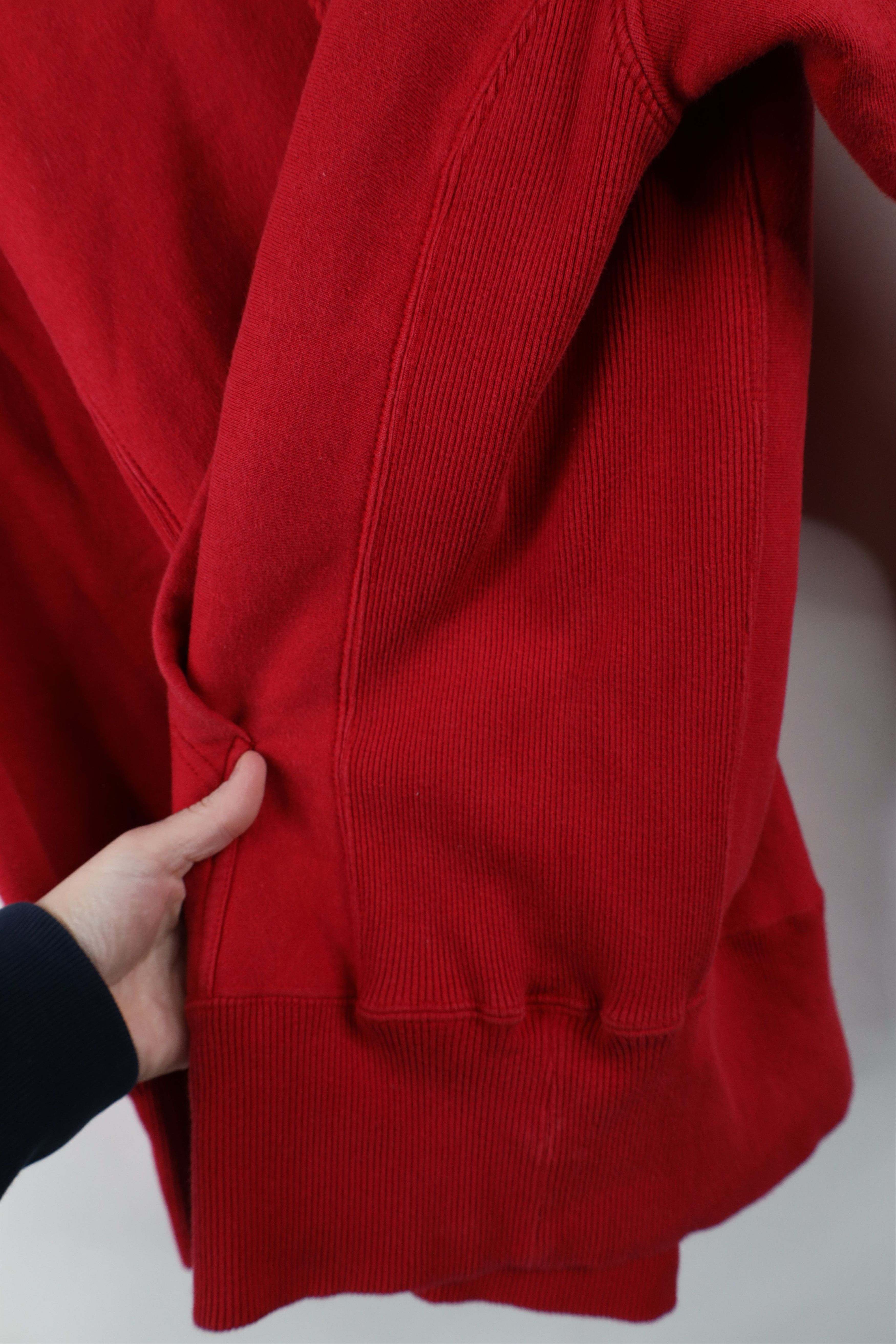 Vintage Vintage Y2K Streetwear Heavyweight Hoodie Sweatshirt Red Size US S / EU 44-46 / 1 - 8 Thumbnail