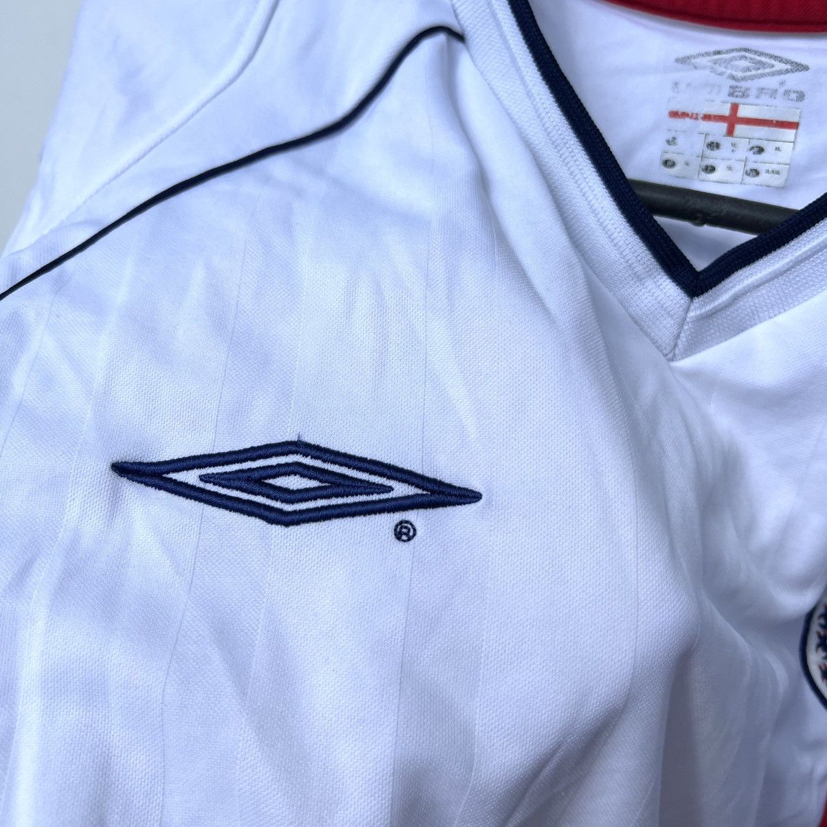 Umbro Vintage England 2001 2003 Home Soccer Jersey Football Shirt Size US XL / EU 56 / 4 - 3 Thumbnail
