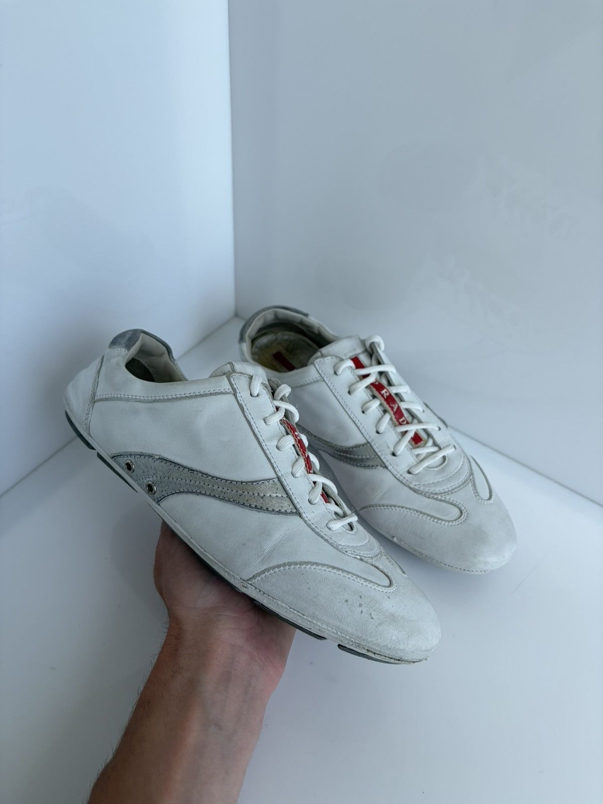 Prada 90S Prada Monte Carlo Driving Leather Sneakers Americas Cup Size US 7.5 / IT 37.5 - 1 Thumbnail