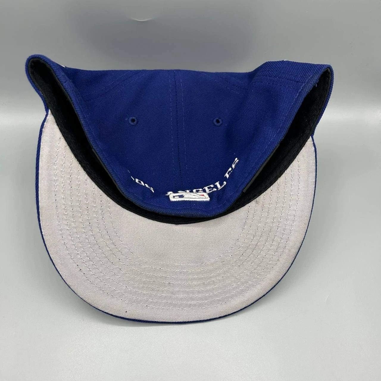 New Era Los Angeles LA Dodgers Hat Men 7 5/8 Blue MLB Fitted Cap Size ONE SIZE - 9 Thumbnail