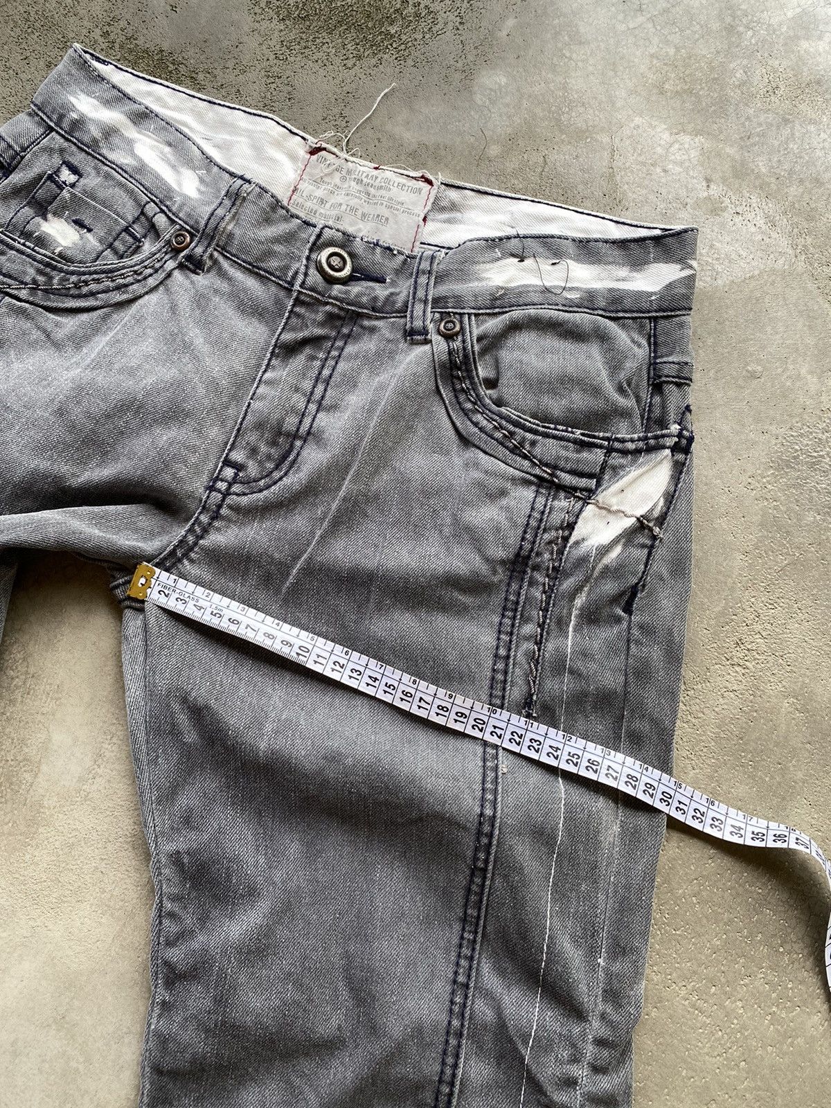 If Six Was Nine × Japanese Brand Vintage Tough Ruched Jeans Size US 31 - 11 Thumbnail