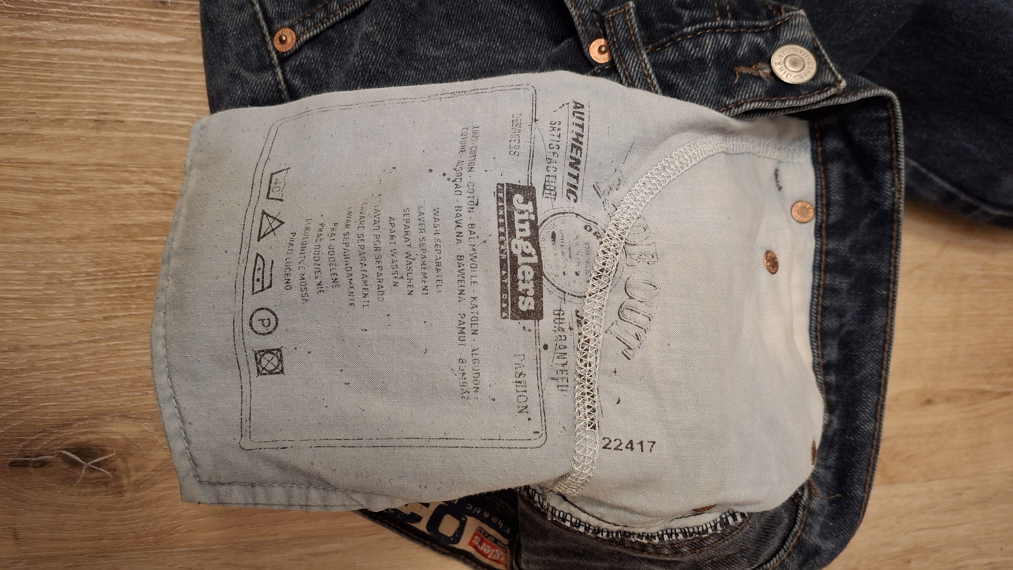 Vintage Vintage 2000s Straight Leg Denim 33x32 Size US 33 - 9 Thumbnail