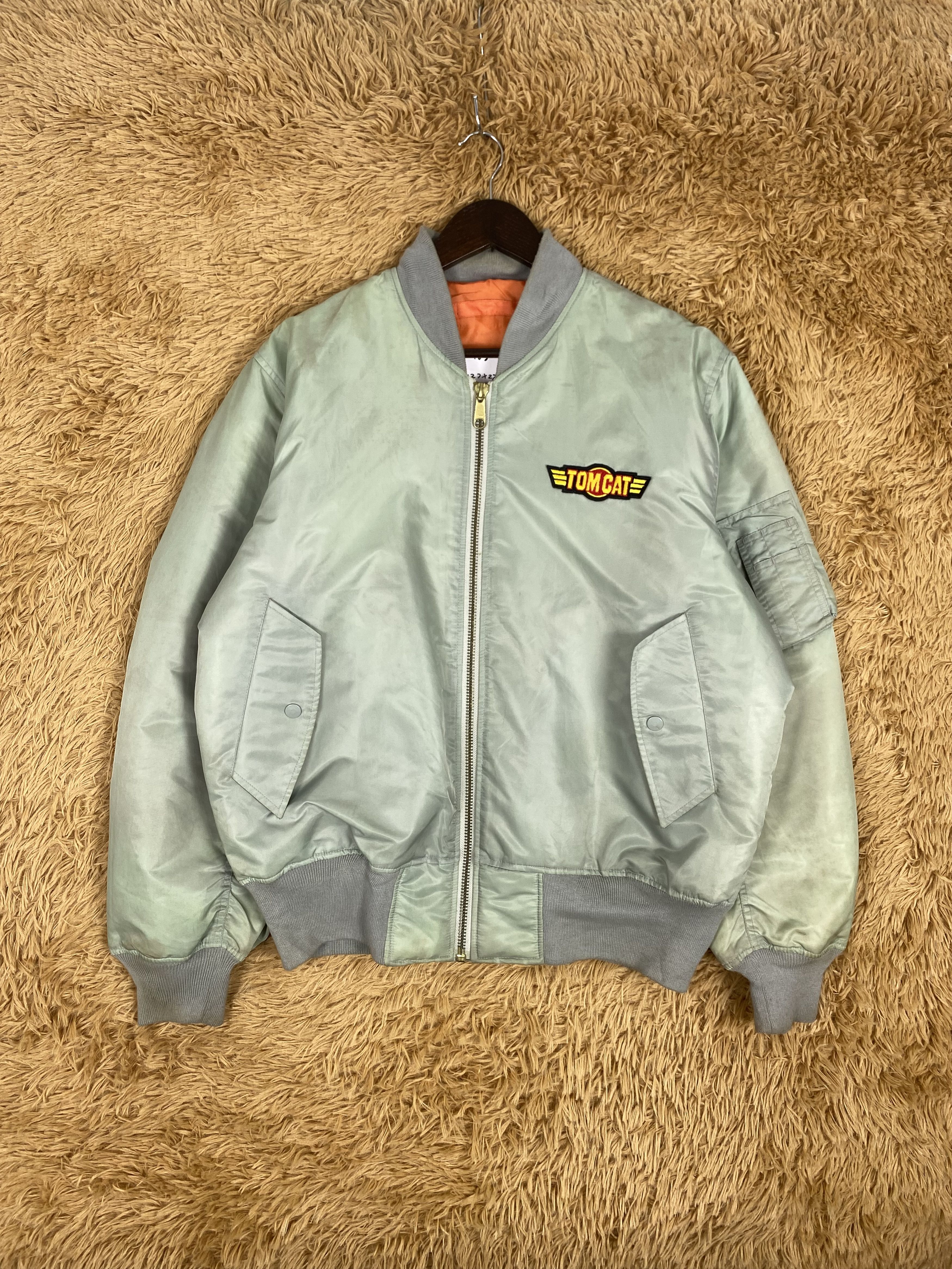 Vintage Vintage Tom Cat Big Logo Bombers Jacket PJ2488 Size US L / EU 52-54 / 3 - 1 Thumbnail