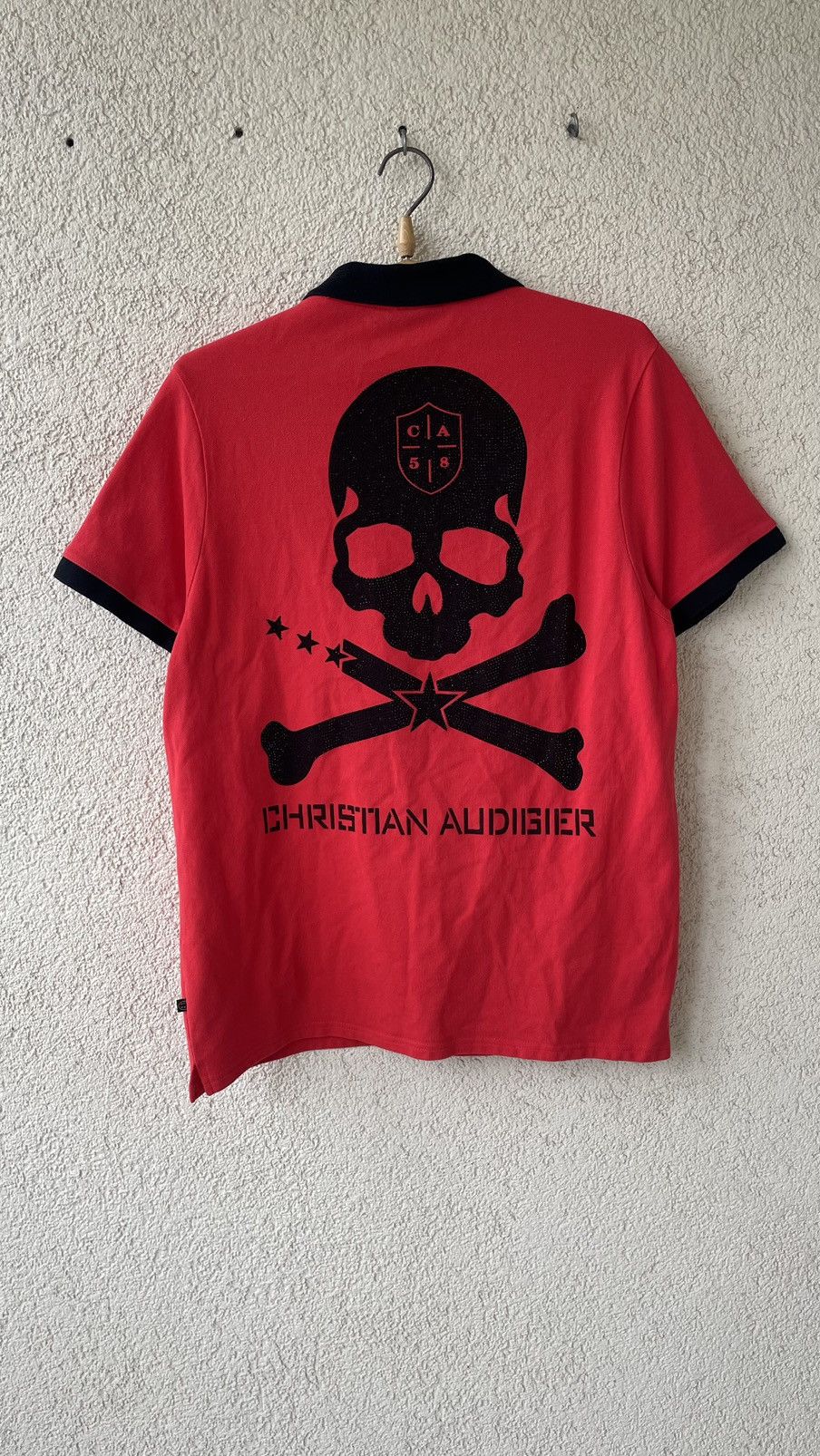 Christian Audigier × Ed Hardy ❗️Rare Christian Audigier x Ed Hardy Polo T -Shirt big logo Size US L / EU 52-54 / 3 - 1 Thumbnail