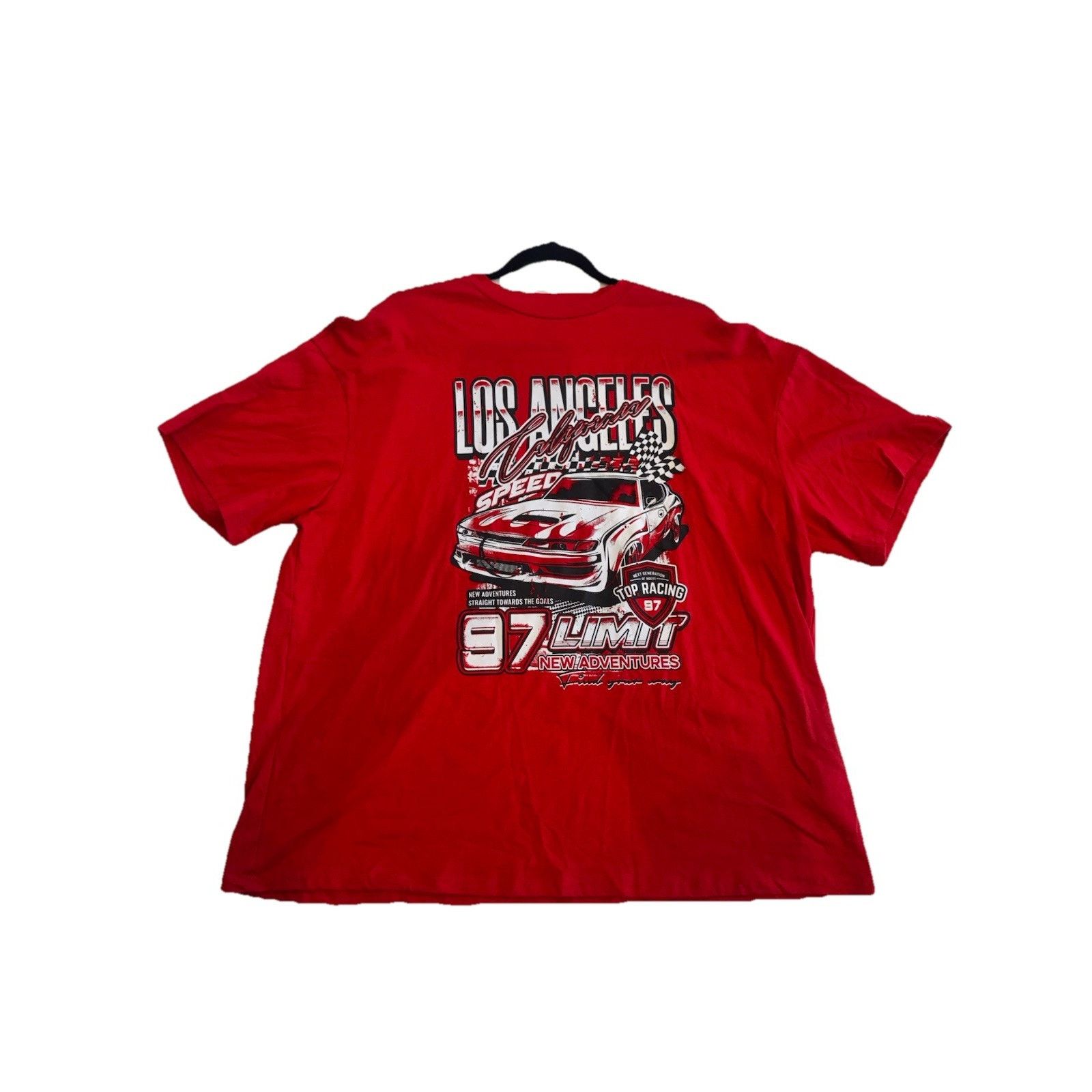 Shein SHEIN Red Graphic T-Shirt Los Angeles California Race Large Size US L / EU 52-54 / 3 - 1 Thumbnail