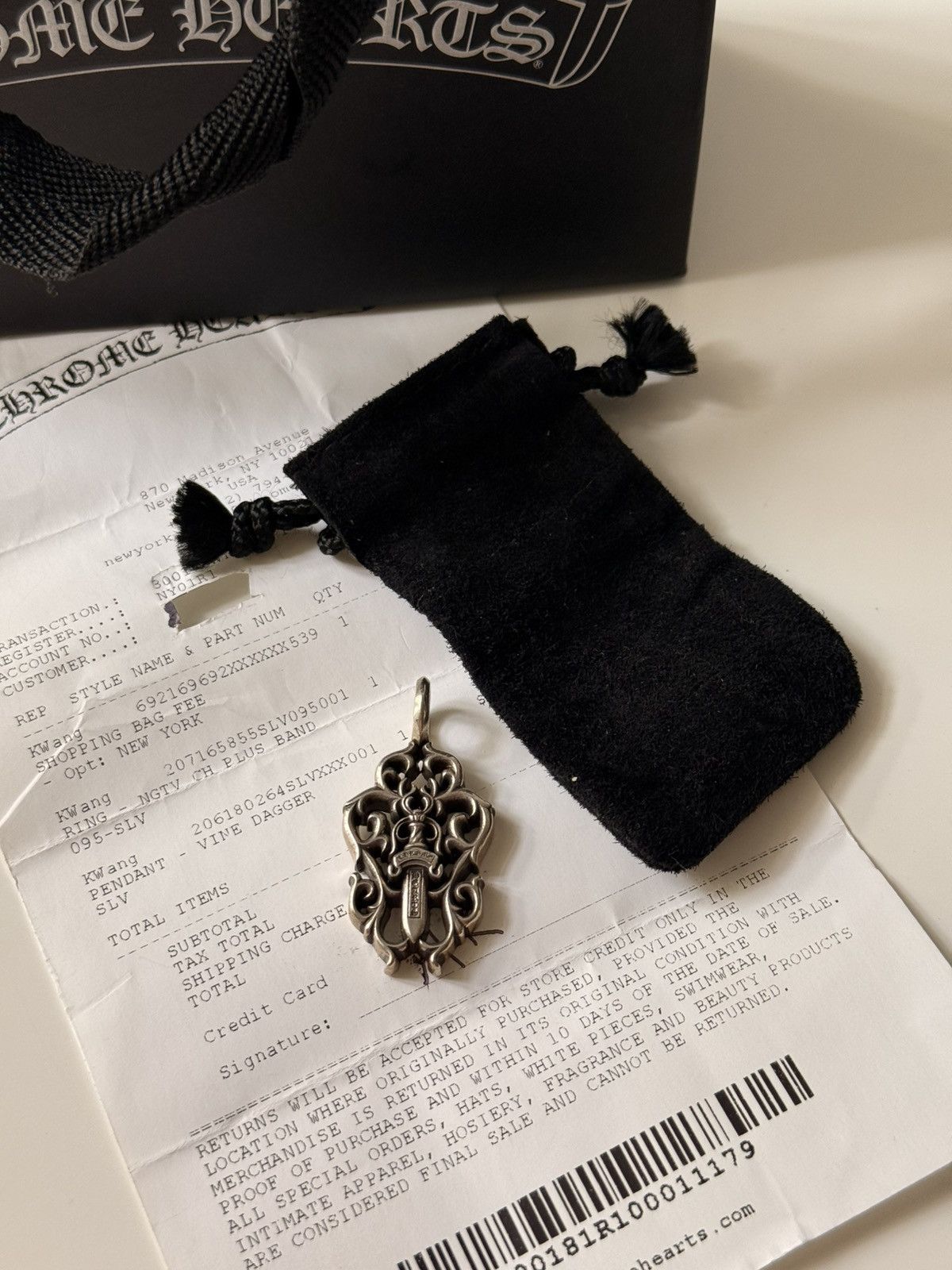 Chrome Hearts Chrome hearts vine dagger pendant Size ONE SIZE - 1 Thumbnail