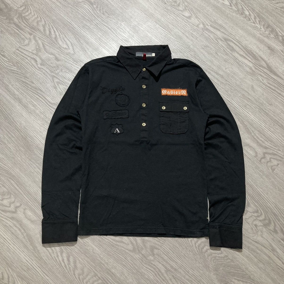 14th Addiction 2000s On Board Patch Logo Halfbutton Shirt Gothic Punk Style Size US S / EU 44-46 / 1 - 1 Thumbnail
