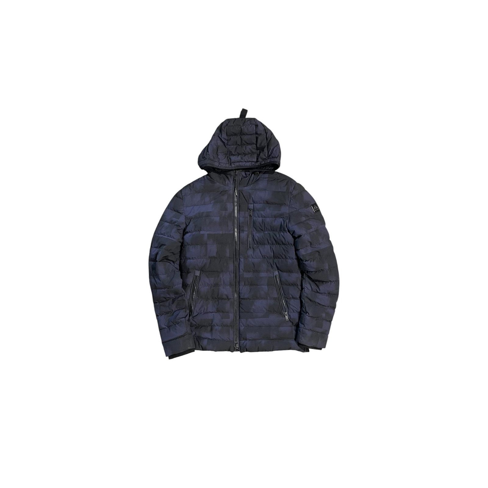 Moose Knuckles Moose Knuckles Navy & Black Monogram Puffer Jacket Size US S / EU 44-46 / 1 - 1 Thumbnail