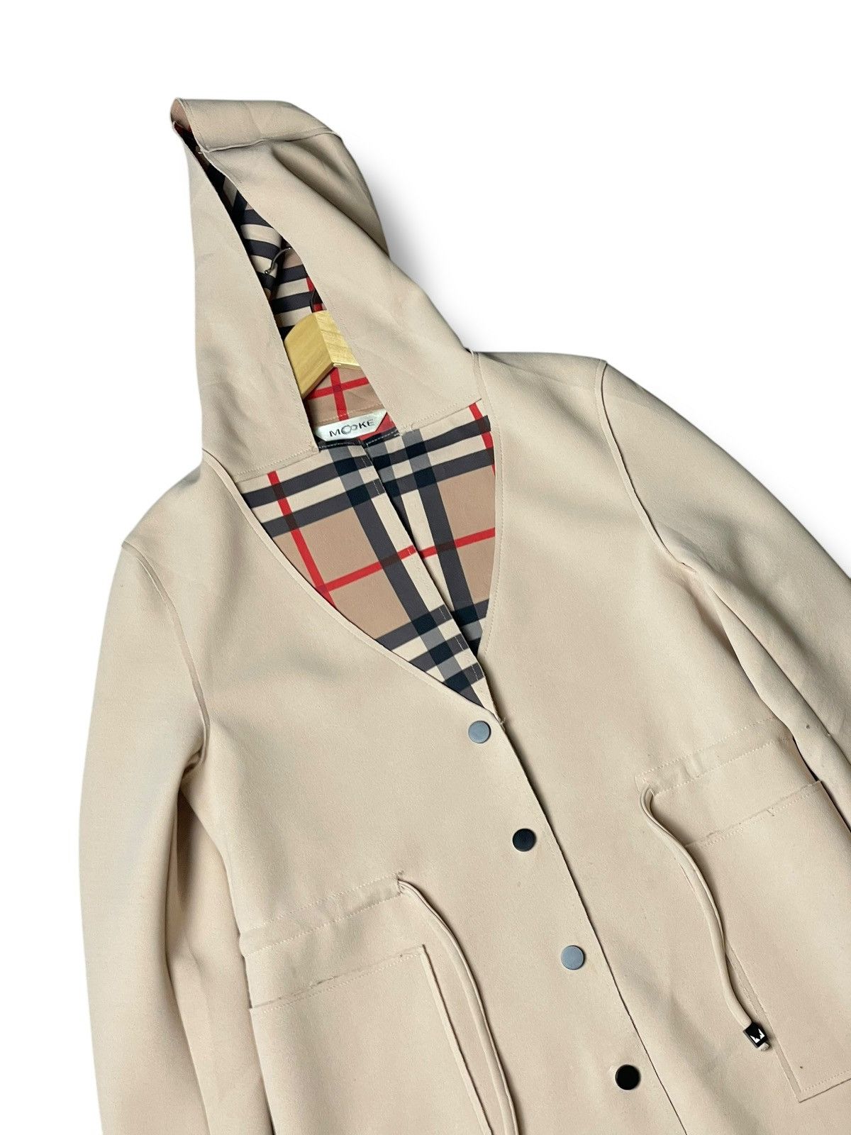 Japanese Brand × Vintage MOOKE Brand Fashionable Hooded Coat (104) Size US L / EU 52-54 / 3 - 4 Thumbnail