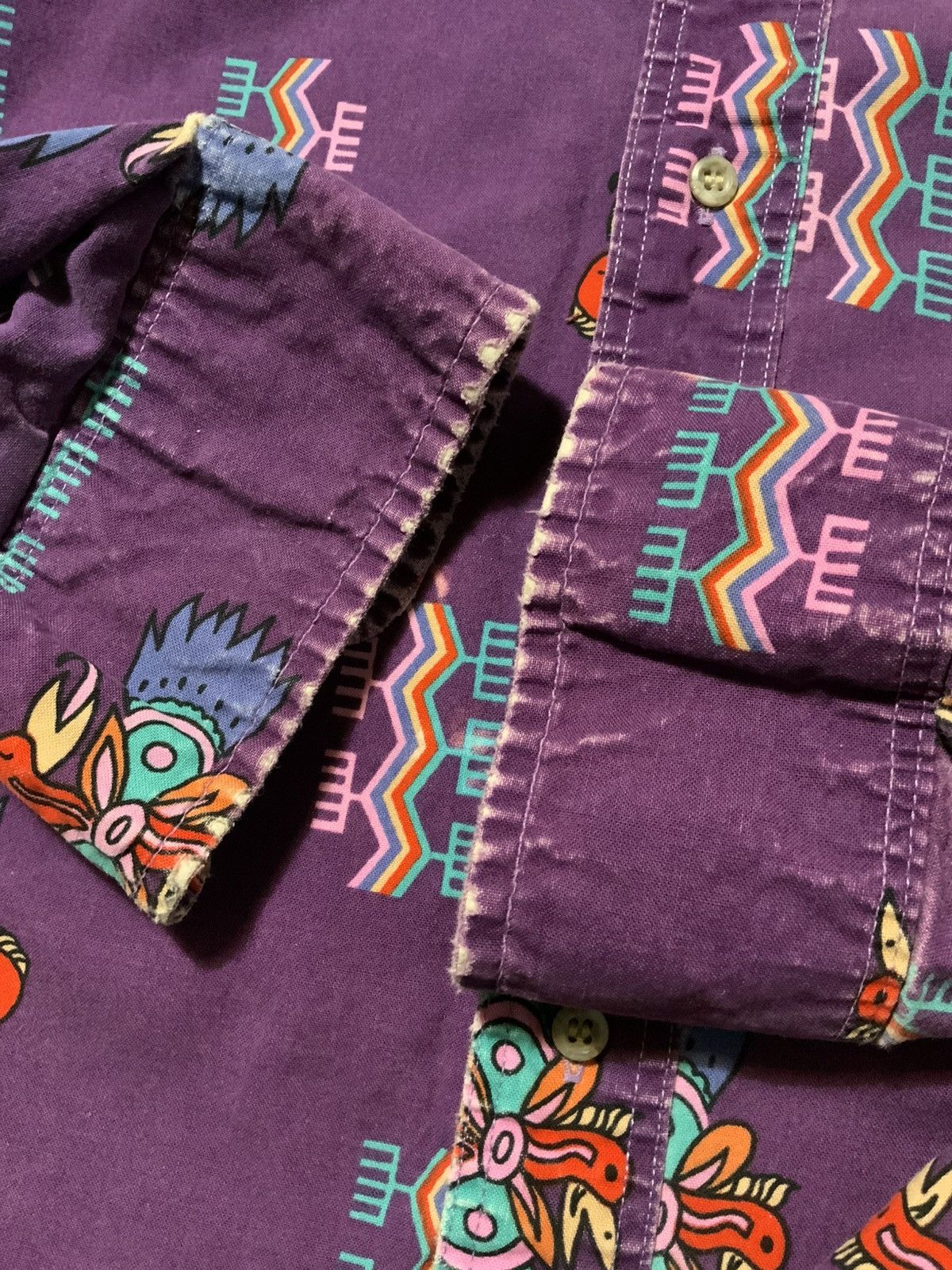 Wrangler Vintage Wrangler Cowboy Cut Rodeo Southwestern Aztec Shirt Size US M / EU 48-50 / 2 - 7 Thumbnail