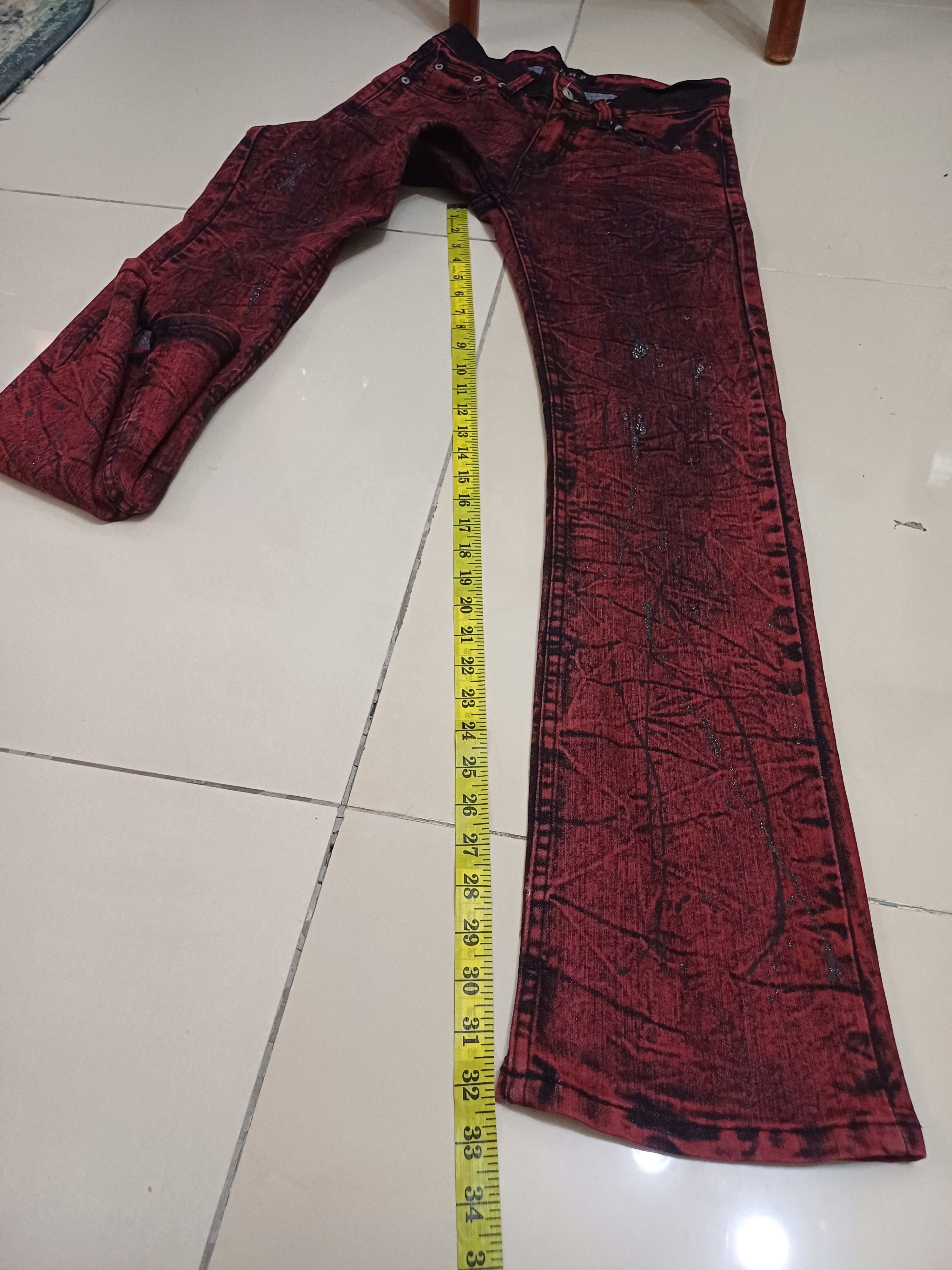 Other Crazy slim flared jeans 🔥 gothic/ punkers jeans🔥 Size US 30 / EU 46 - 14 Thumbnail