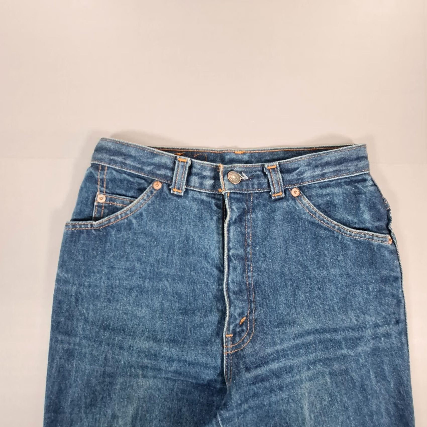 Levi's VINTAGE Levi's Womens Jeans Blue W26 L34 Orange Tab 80s 824 0216 Tapered Denim Jeans Womens Medium Blue 80s 826 Size 26" / US 2 / IT 38 - 2 Thumbnail