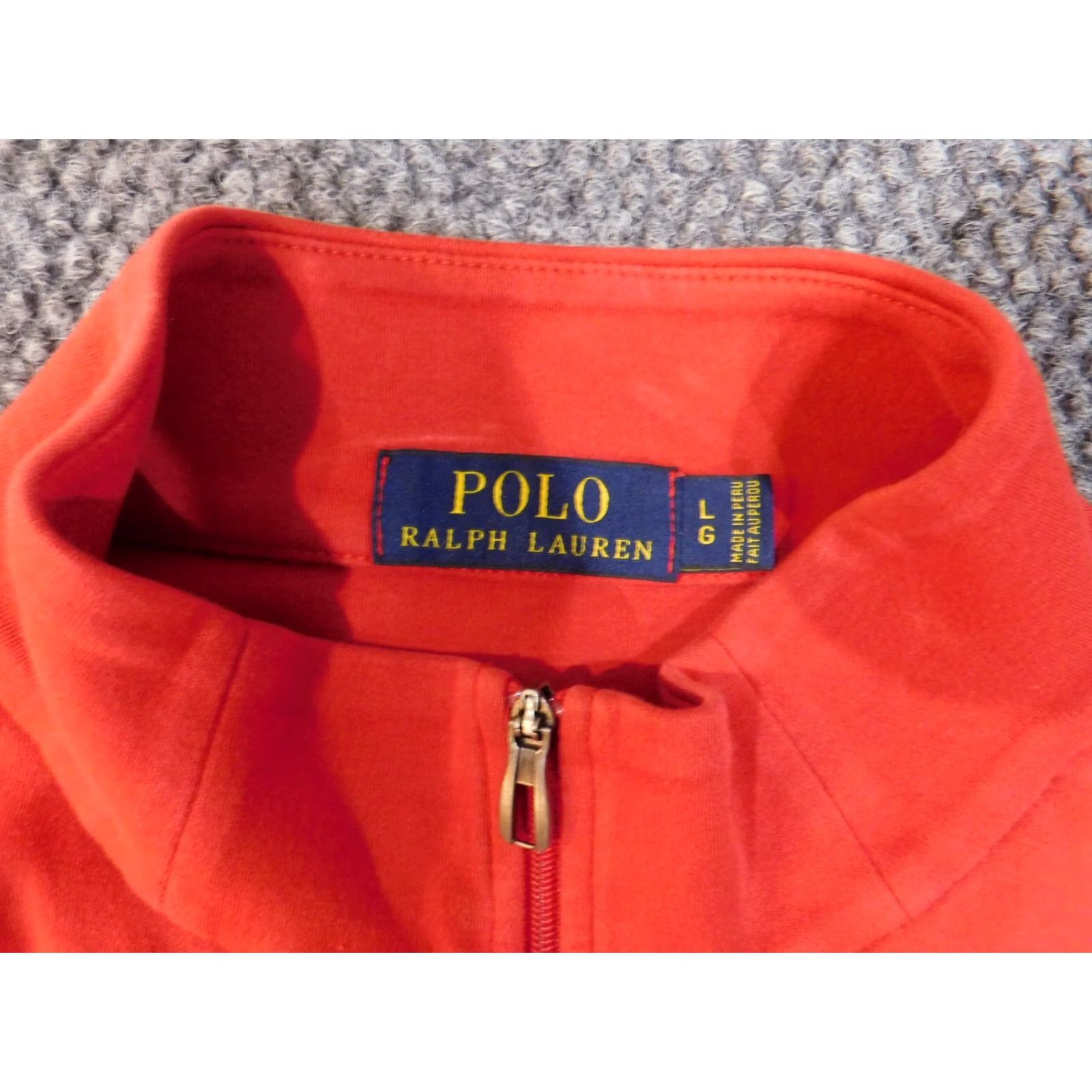 Polo Ralph Lauren Polo Ralph Lauren Sweater Mens Large Red Pullover Pony 1/4 Zip Cotton Preppy Size US L / EU 52-54 / 3 - 4 Thumbnail