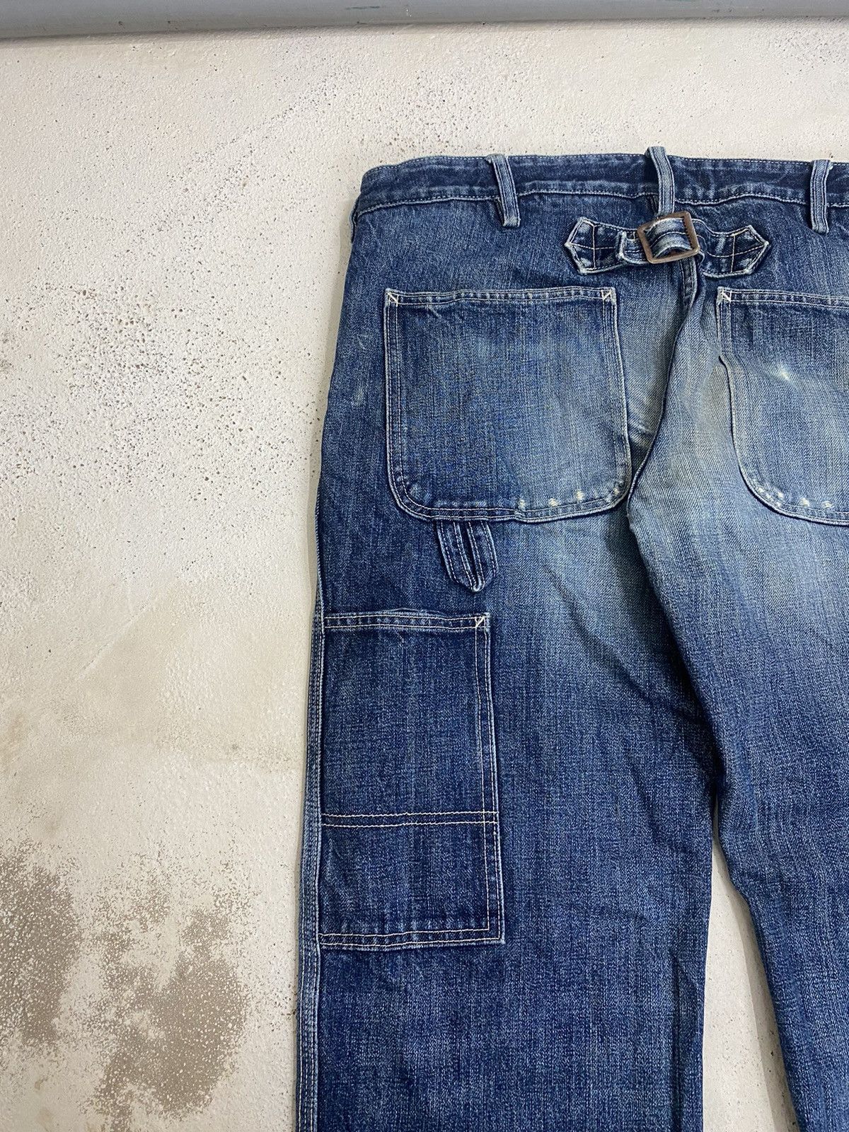 JNCO × Japanese Brand Gap Jean Baggy Loose Fit Blue Jean Cargo Pocket Jnco Size US 37 - 14 Thumbnail