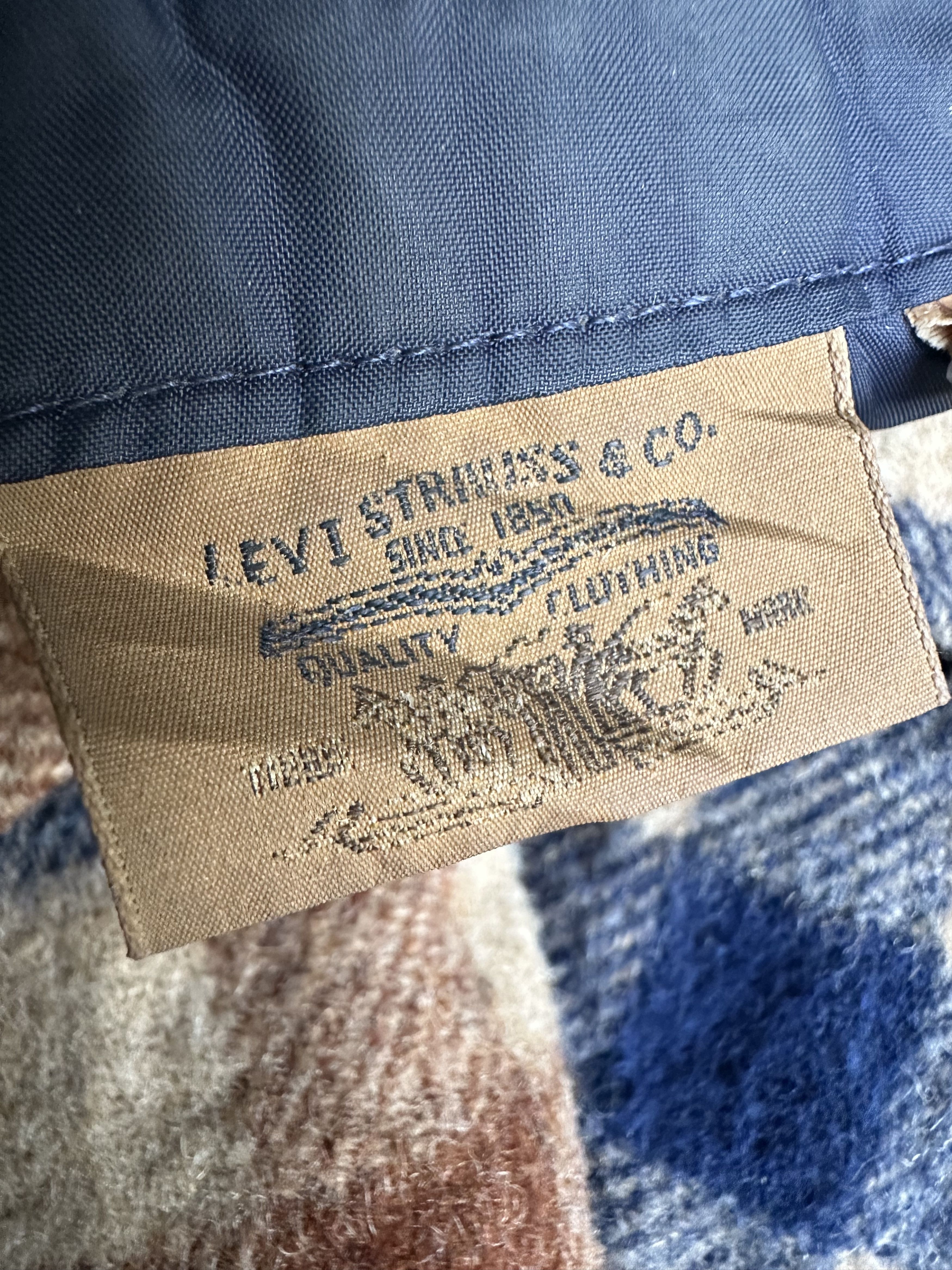 Levi's Rare Vintage 80 Levi’s Tartan Flannel Wool Nylon Snap Button Size US M / EU 48-50 / 2 - 18 Thumbnail
