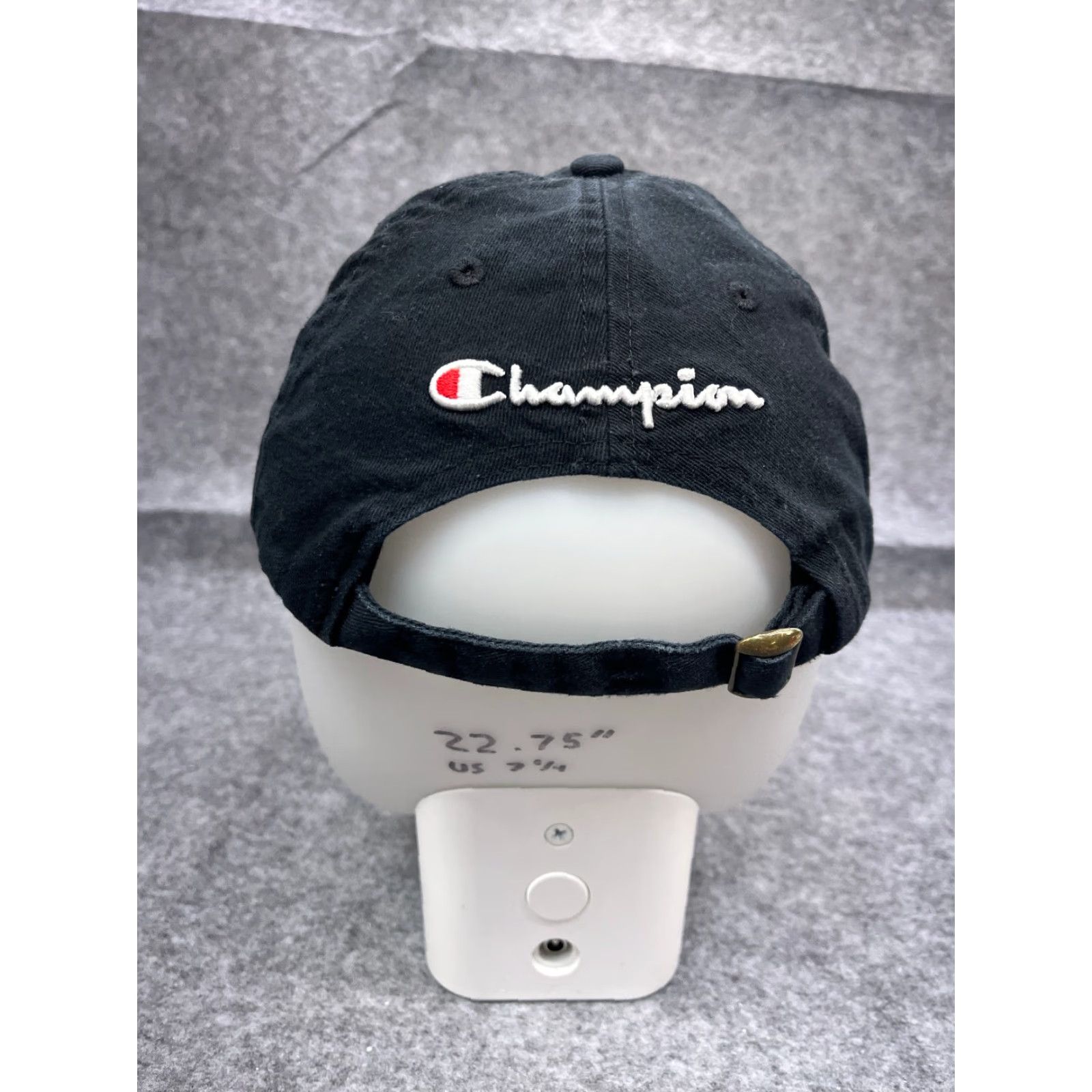 Champion Champion Hat Cap Adjustable One Size Black 100% Cotton Golf Hat Golfers Mens Size ONE SIZE - 6 Thumbnail