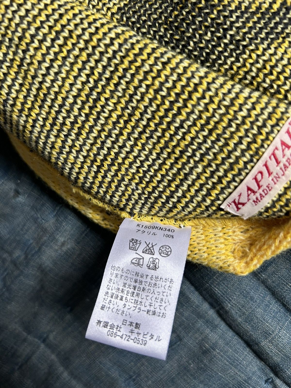 Kapital × Kapital Kountry Kapital smiley beanie hat glove cover Size ONE SIZE - 8 Thumbnail