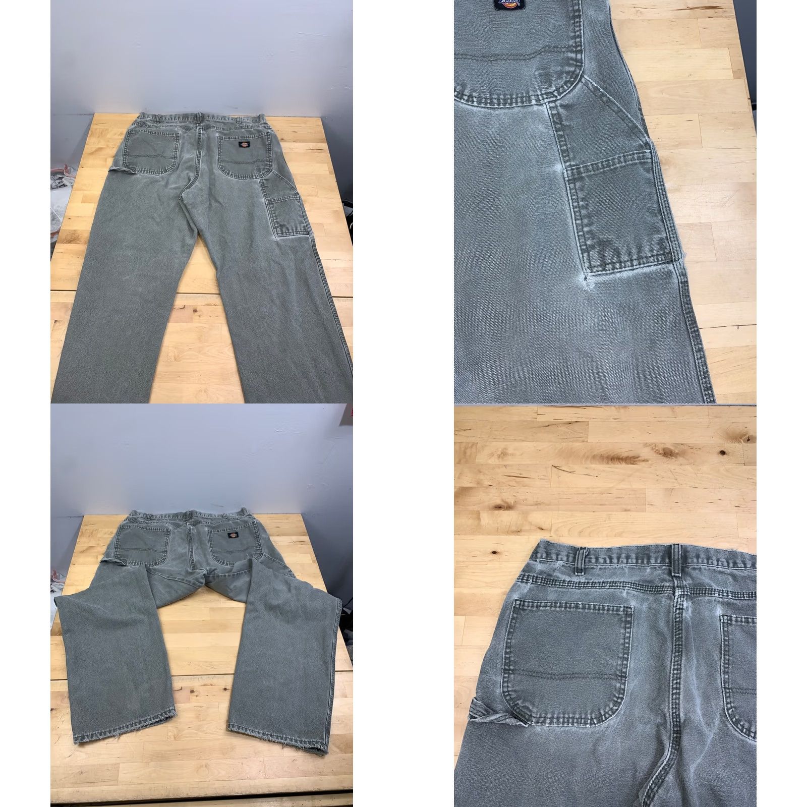 Dickies VINTAGE Dickies Carpenter Pants Men 36x30 Green Distress Workwear 13200 Size US 36 / EU 52 - 9 Thumbnail