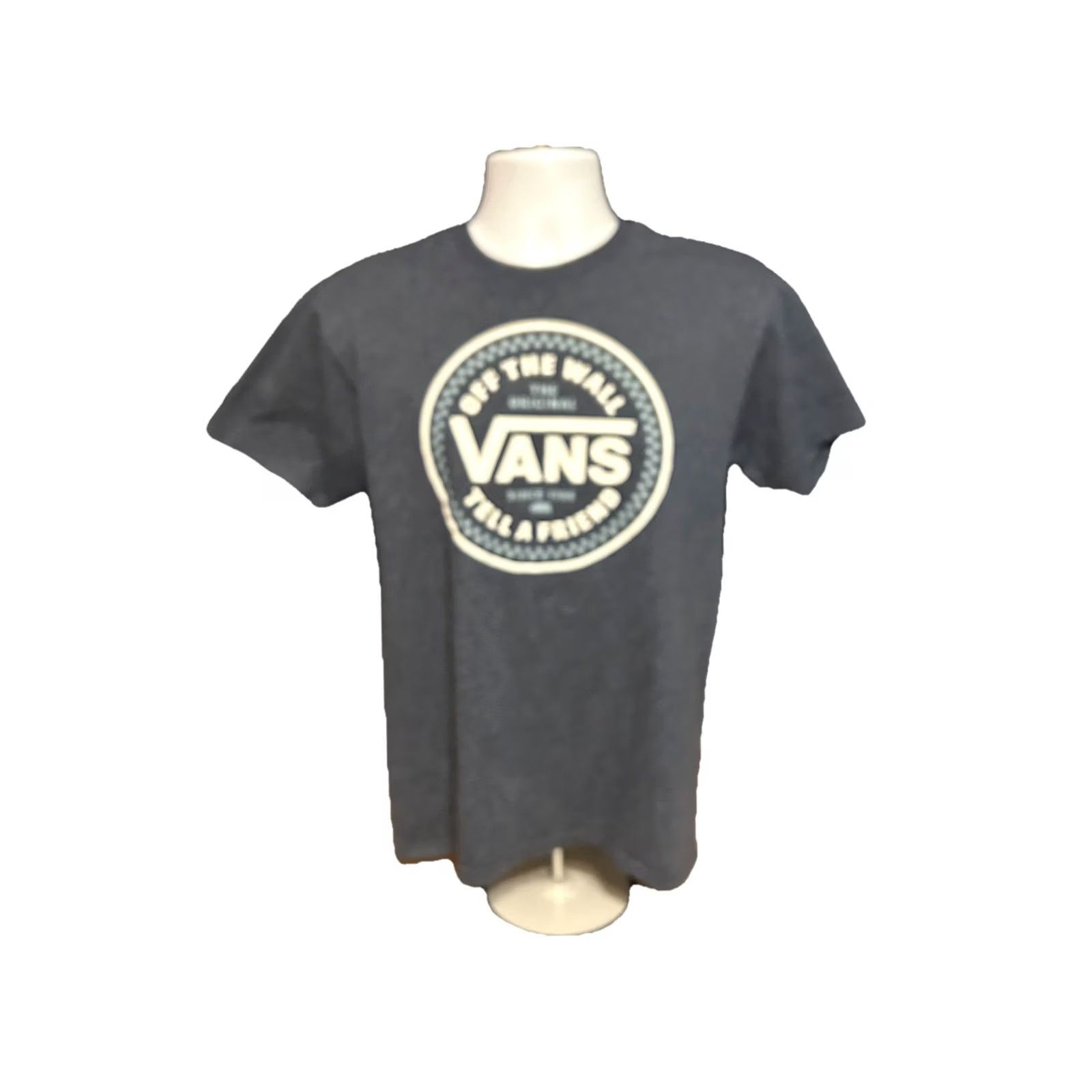 Vans VANS Shirt M Blue Off The Wall Tell Friend Adult Medium Heather Short Sleeve Size US M / EU 48-50 / 2 - 4 Thumbnail