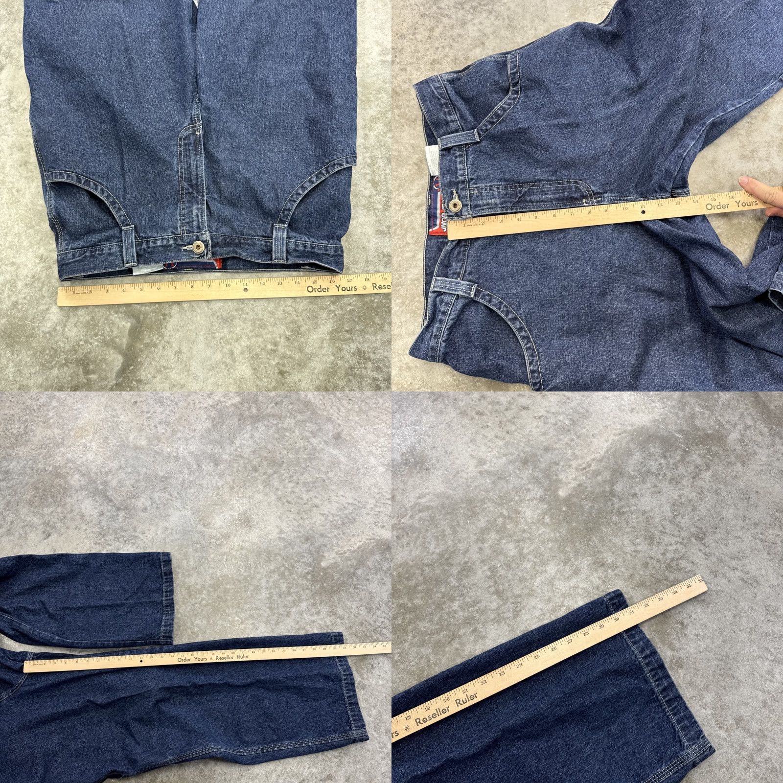 JNCO VINTAGE JNCO Jeans mens 33 x 30 Baggy Wide-Leg Crown Carpenter Skater 90s Grunge Jeans Mens Regular Blue Cotton Denim Embroidered Logo Vintage JNCO Size US 33 - 8 Thumbnail