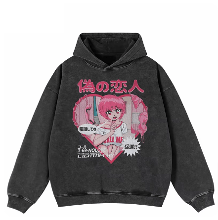 Japanese Brand × Vintage "Pooki Love-L" Hoodie Size US L / EU 52-54 / 3 - 1 Thumbnail