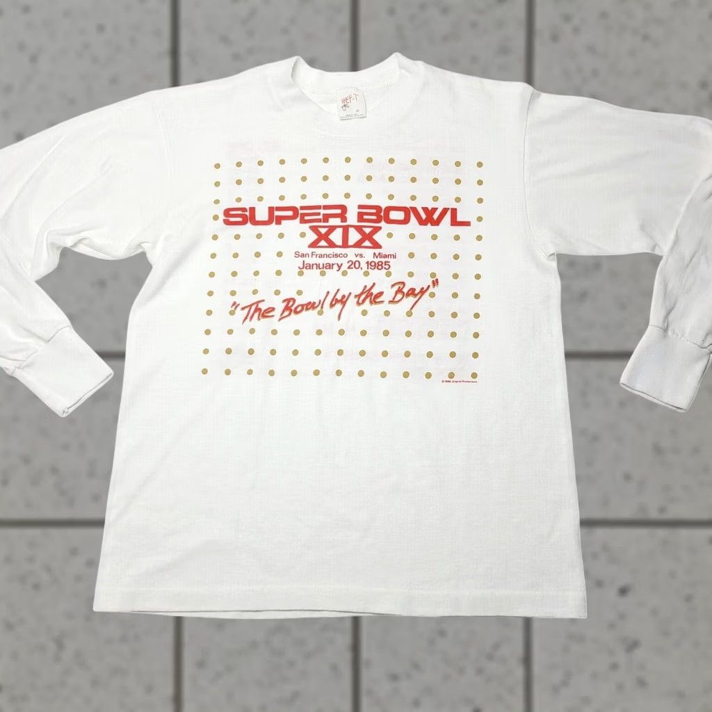 NFL VINTAGE San Francisco 49ers Miami Dolphins NFL Super Bowl Long Sleeve T-Shirt 1985 Men’s Medium Size US M / EU 48-50 / 2 - 1 Thumbnail