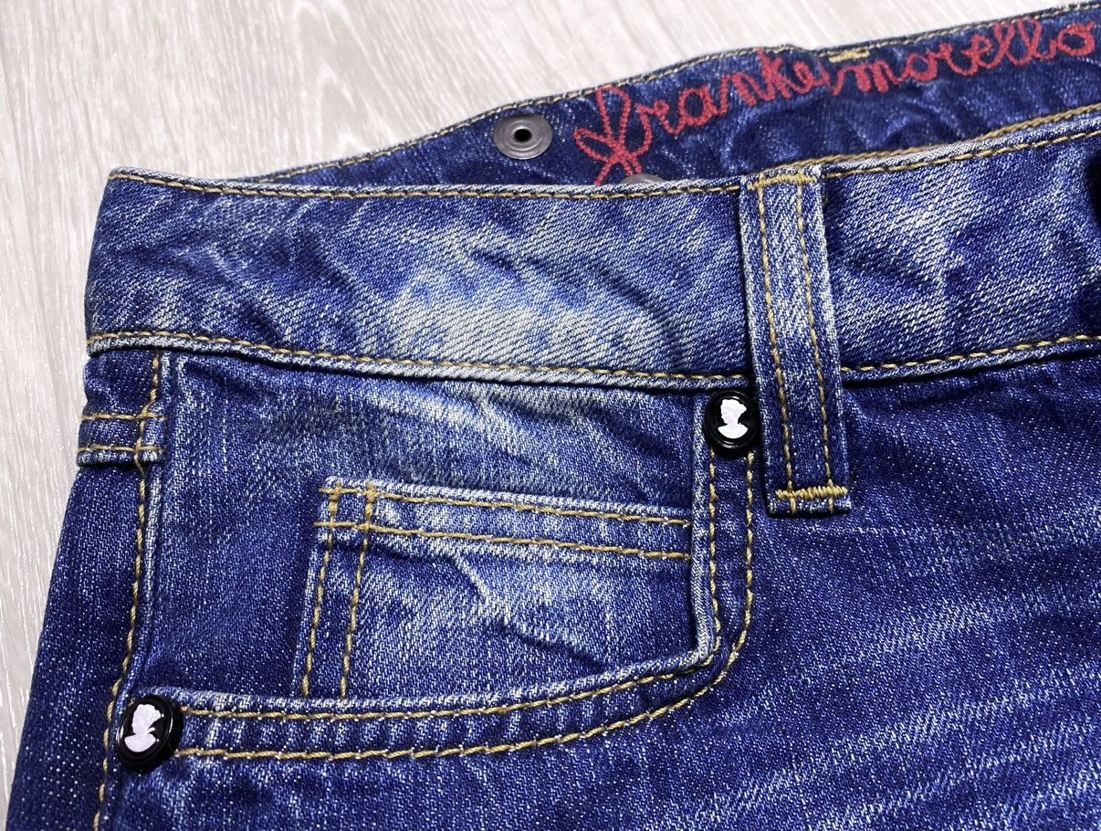 Frankie Morello Women’s Frankie Morello Flared Washed Navy Jeans Denim Logo Size 27" / US 4 / IT 40 - 8 Thumbnail
