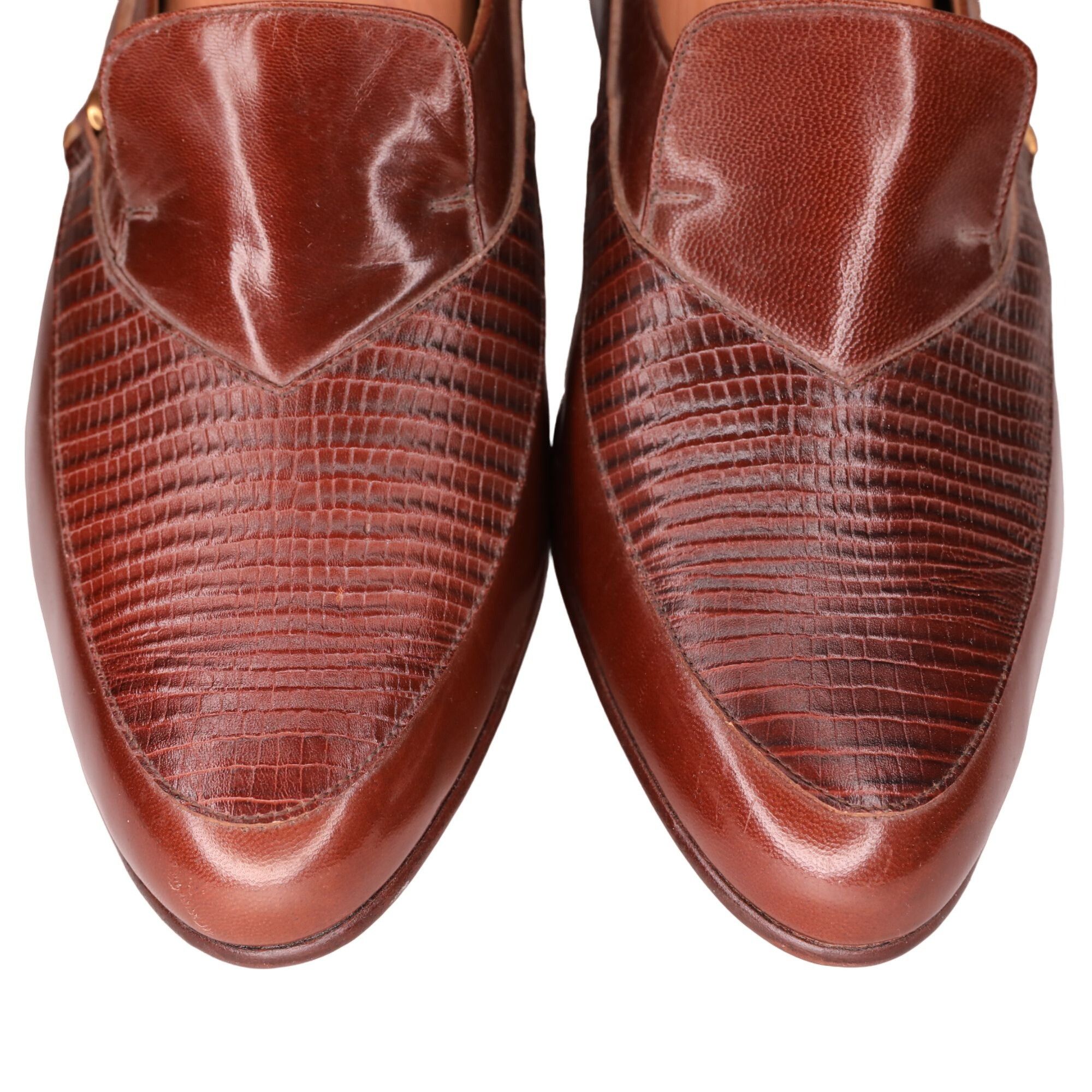 Ferrari New Vintage Conti Ferrari Men's 9 Brown Leather Handcrafted Size US 9 / EU 42 - 5 Thumbnail