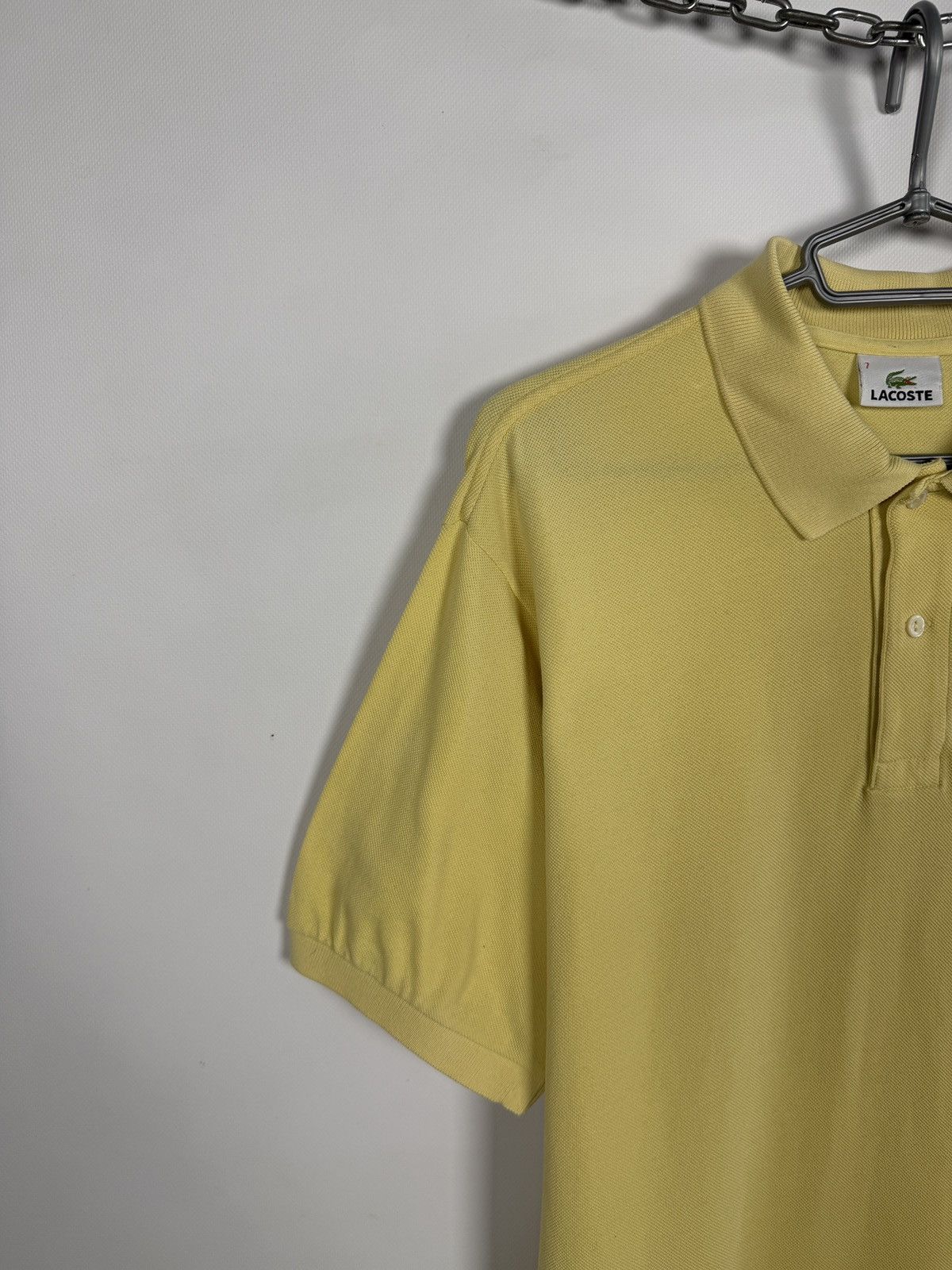 Lacoste Men’s Lacoste Vintage Short Sleeve Polo Shirt Yellow Size 7 Size US XXL / EU 58 / 5 - 3 Thumbnail