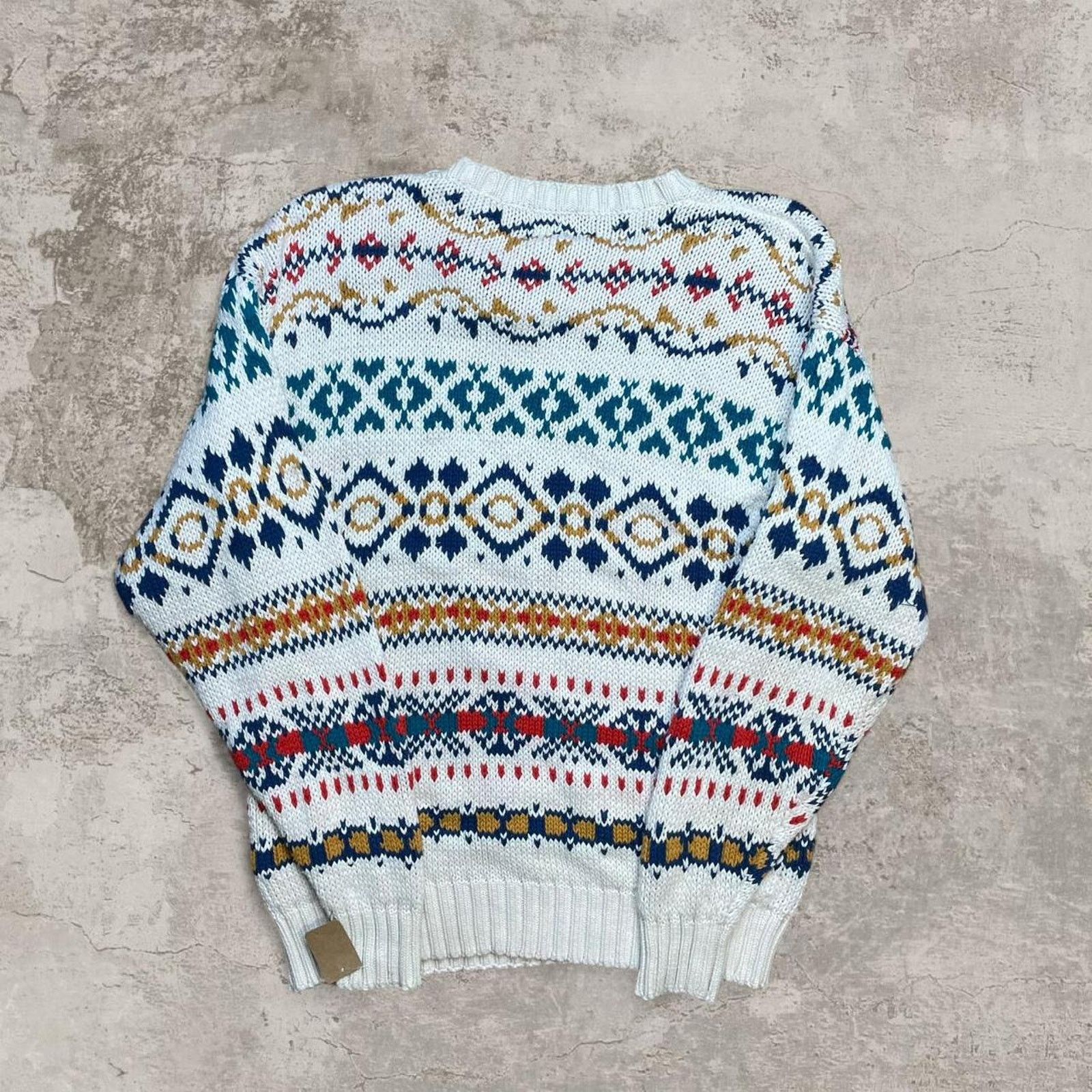 Gap 90s cotton Gap multicoloured knit sweater Size L Size US L / EU 52-54 / 3 - 3 Thumbnail