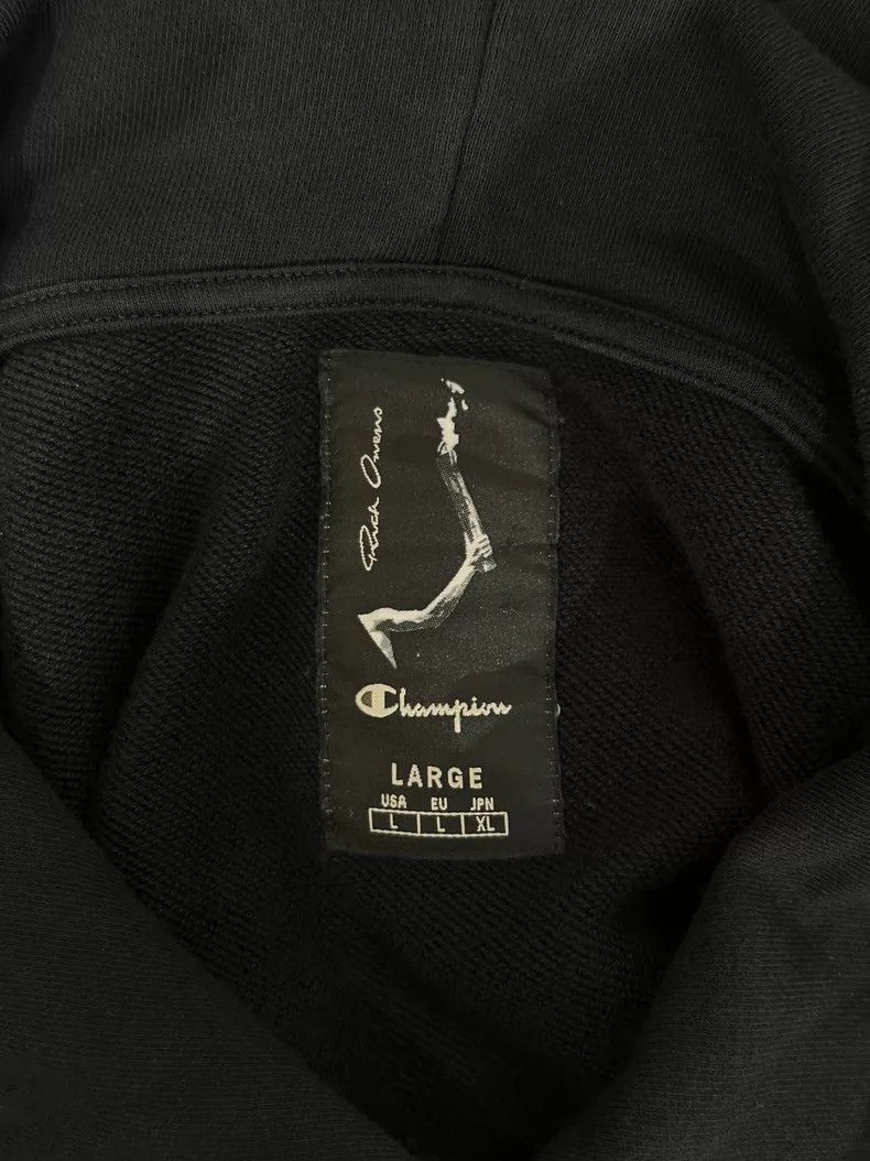 Champion × Rick Owens Rick Owens x Champion Cotton Hoodie Size L Size US L / EU 52-54 / 3 - 7 Thumbnail