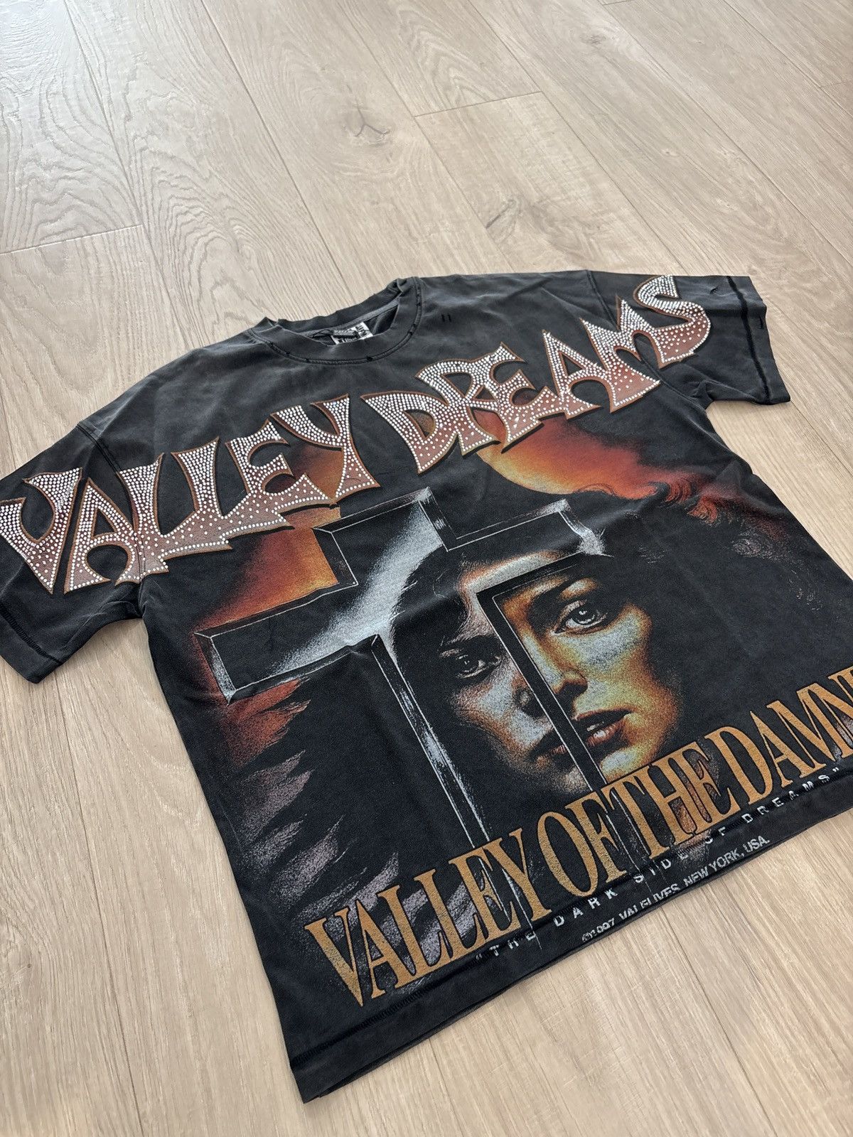 Vale Vale Forever Damned Bling Tee “Washed Black” Size M Size US M / EU 48-50 / 2 - 2 Thumbnail