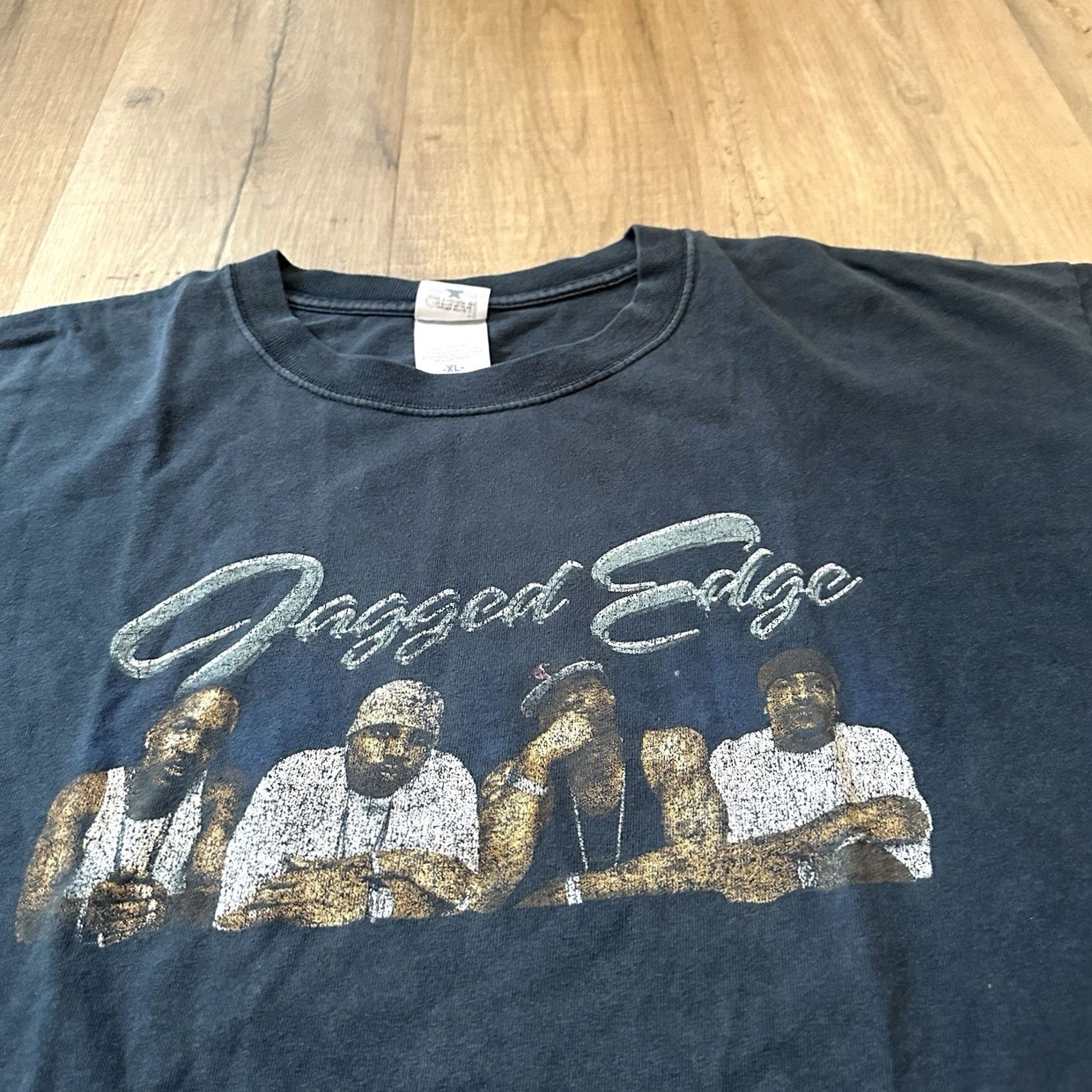 Anvil VINTAGE Jagged Edge Shirt Mens XL Ladies Night Tour R&B 2004 Black Short Sleeve Size US XL / EU 56 / 4 - 3 Thumbnail