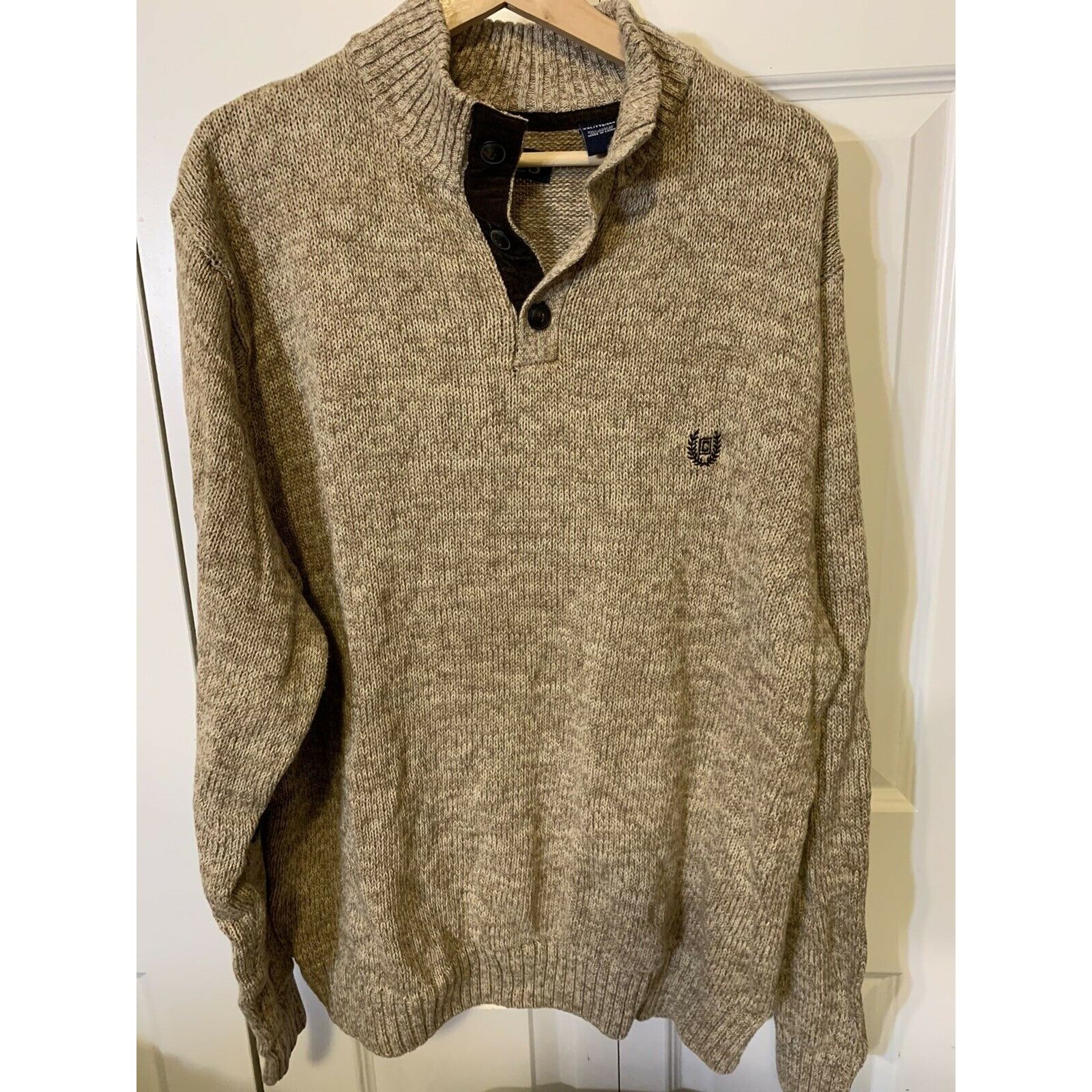 Chaps Chaps Men's Sz XXL Elbow Patch Pullover Brown Cotton Sweater Size US XXL / EU 58 / 5 - 6 Thumbnail