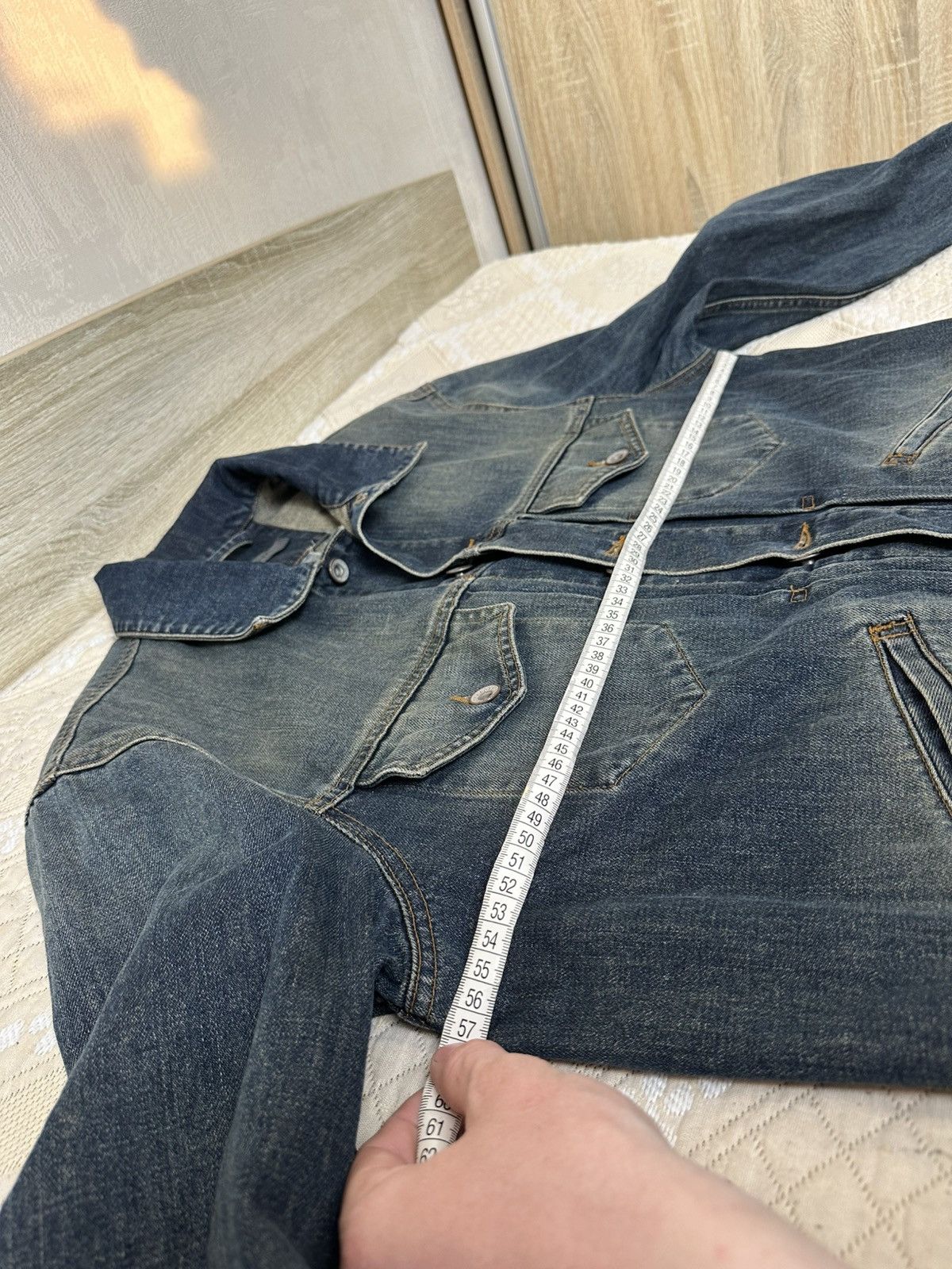 John Varvatos 🔥 John Varvatos Vintage Denim Jacket Collection Design Y2K Size US L / EU 52-54 / 3 - 13 Thumbnail